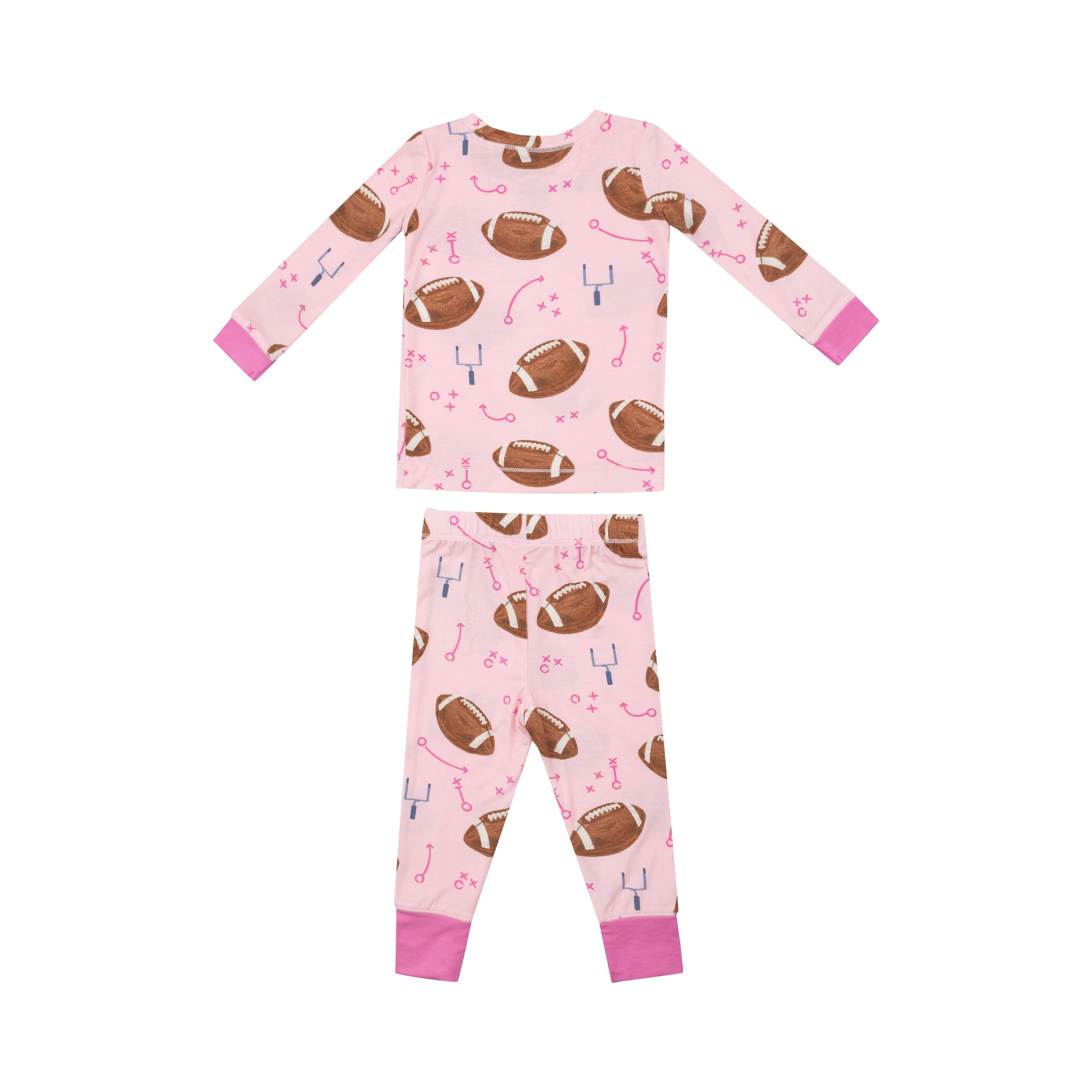 Bamboo Loungewear - Footballs Pink