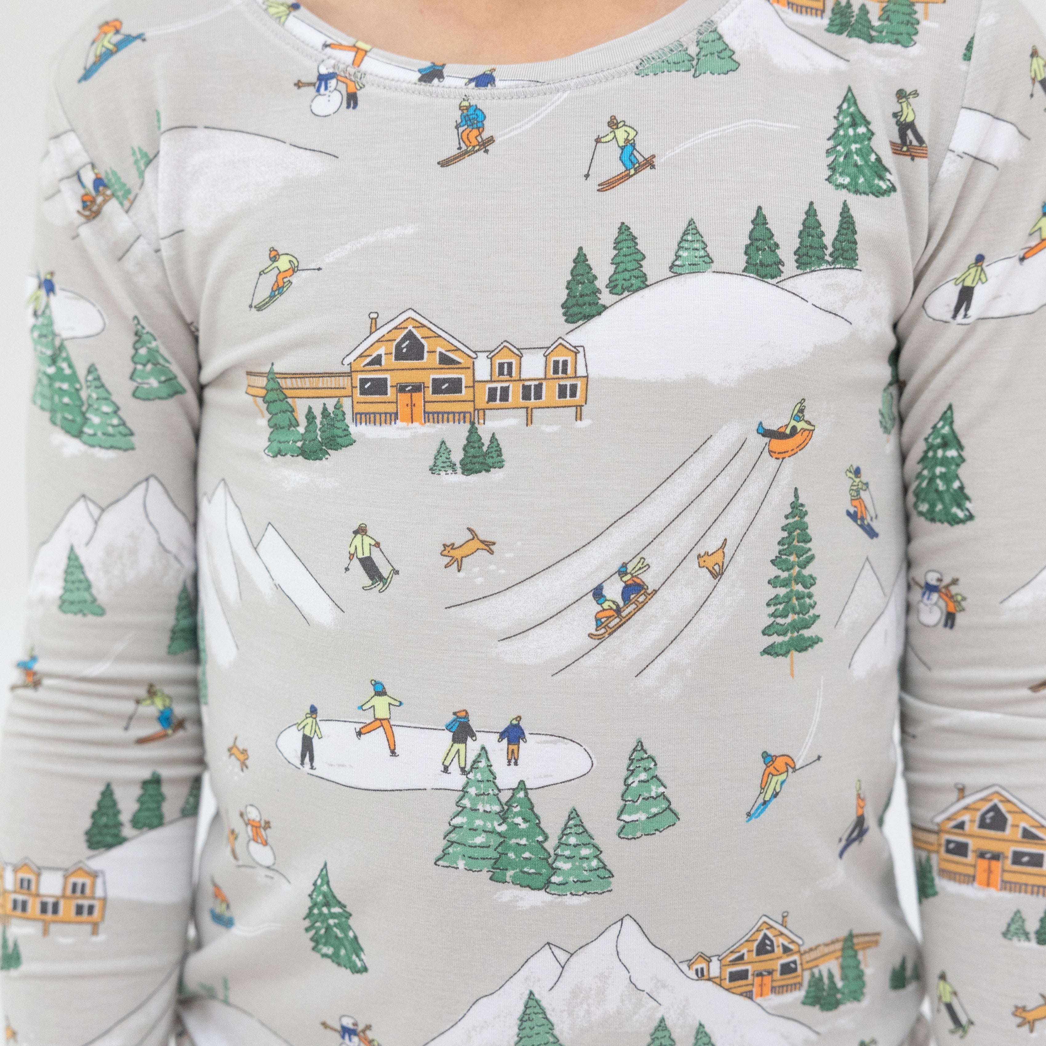 L/s Loungewear Set - Winter Fun Skiers