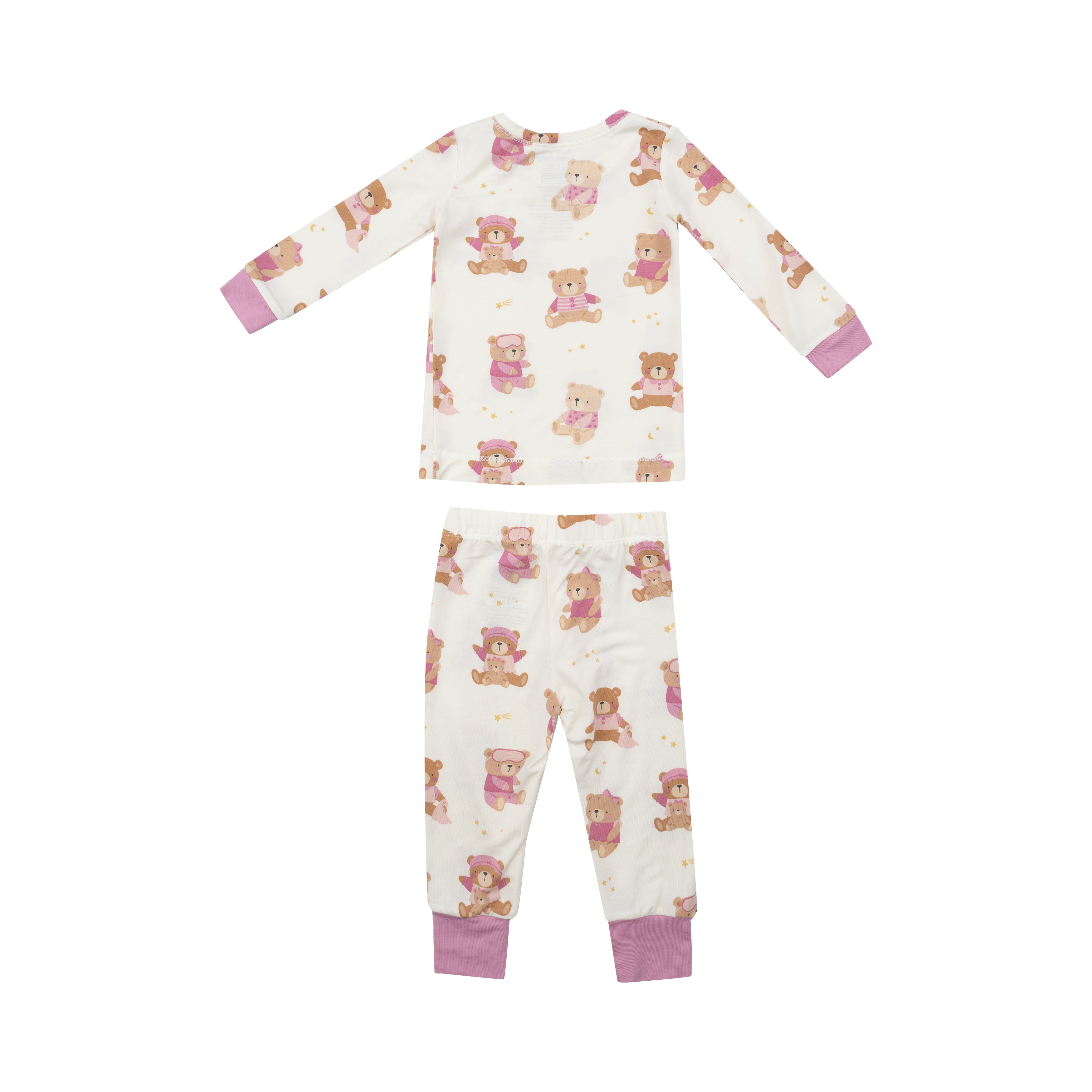 L/s Loungewear Set - Teddy Bears Pink