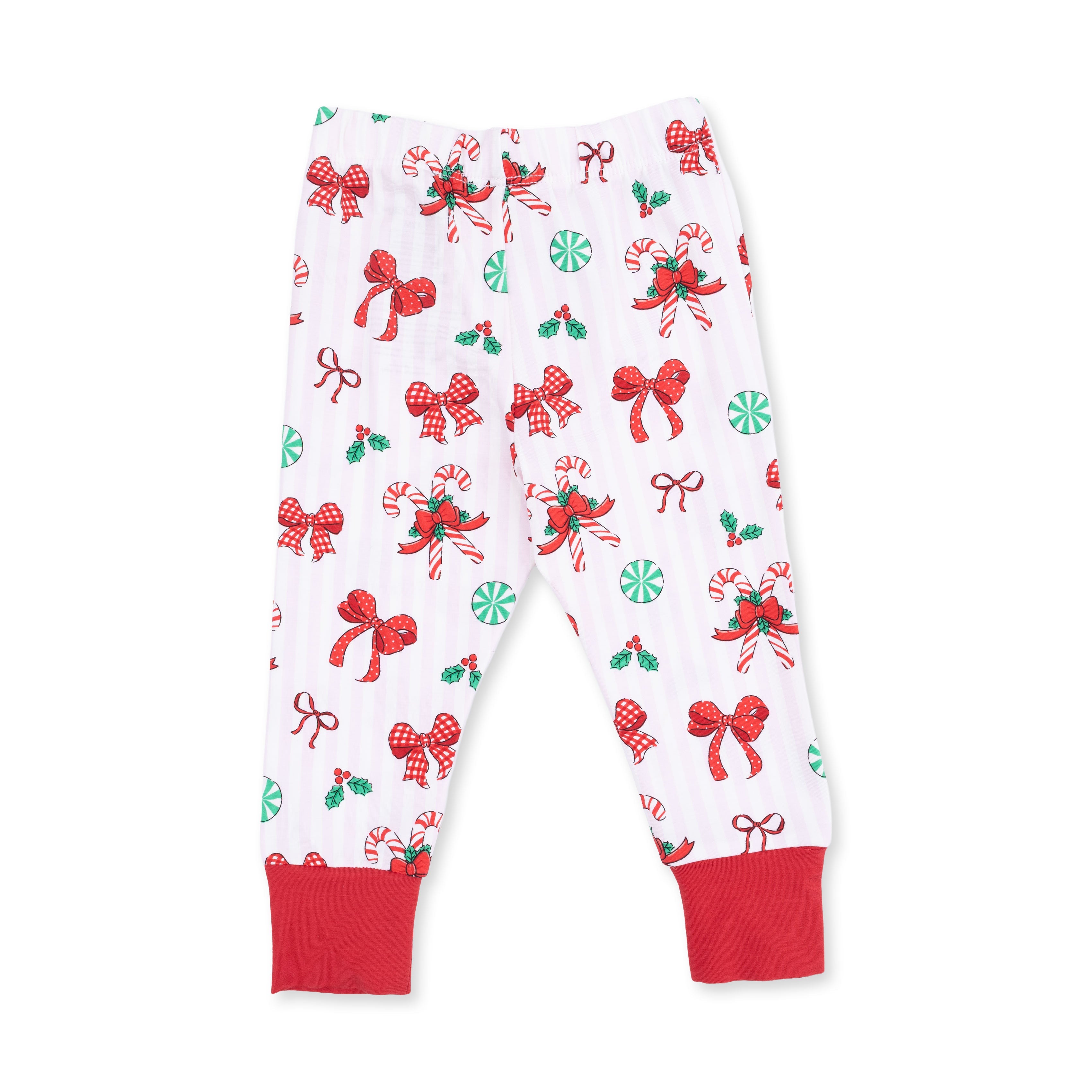 Bows & Candy Canes - Long Sleeve Loungewear Set