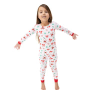 Bows & Candy Canes - Long Sleeve Loungewear Set