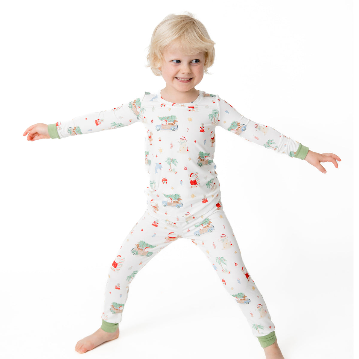 Beach Christmas -long Sleeve Loungewear Set