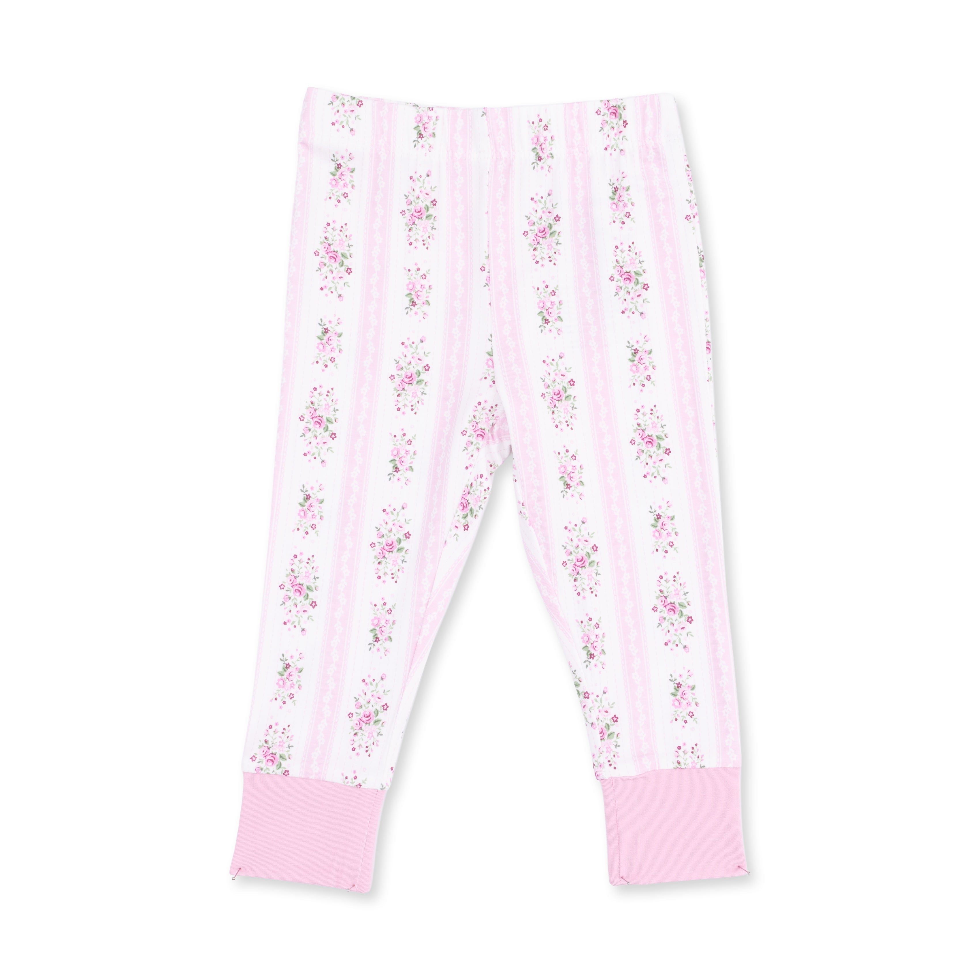 Bella Rose Stripe - Long Sleeve Loungewear Set