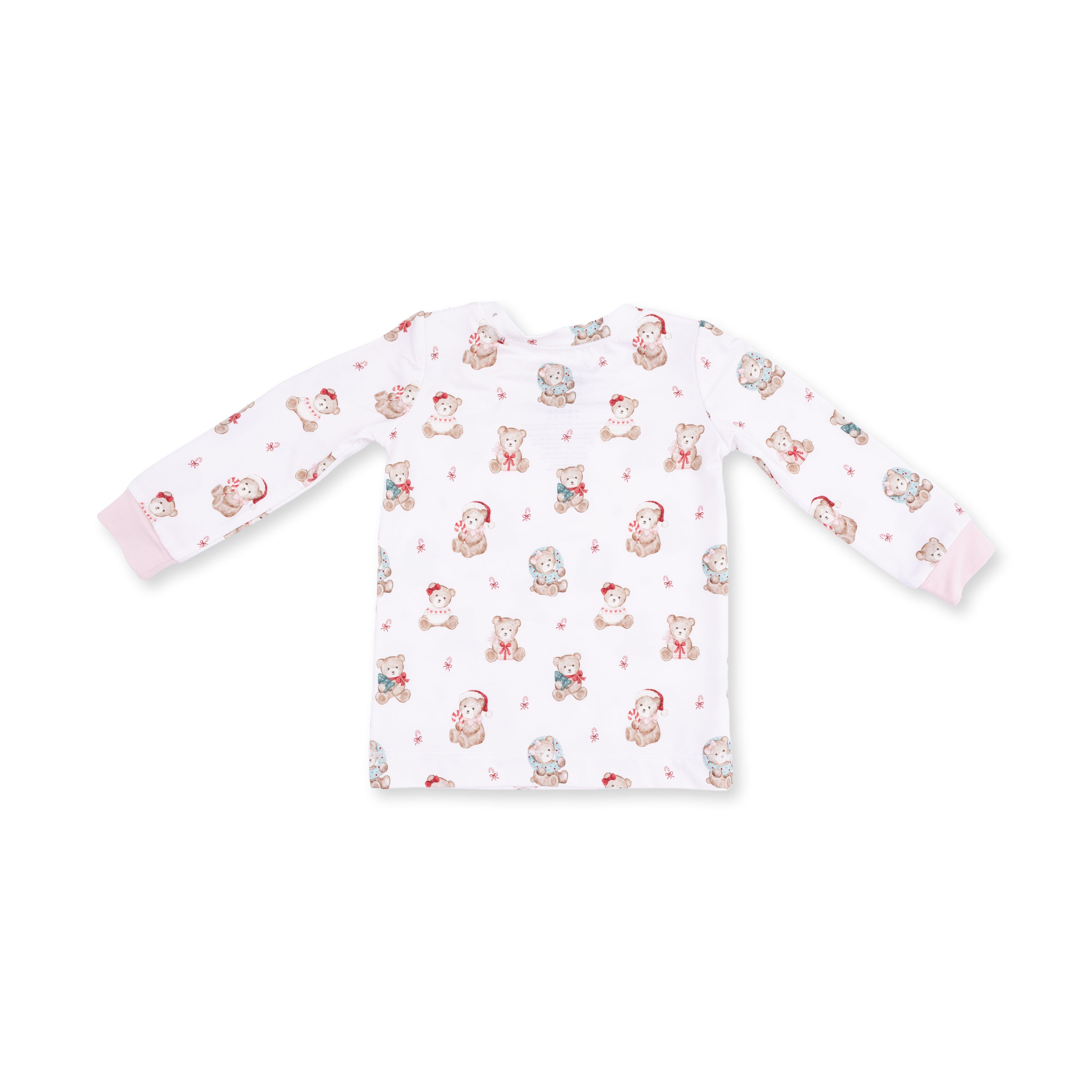 Christmas Teddy Bears Pink - Long Sleeve Loungewear Set