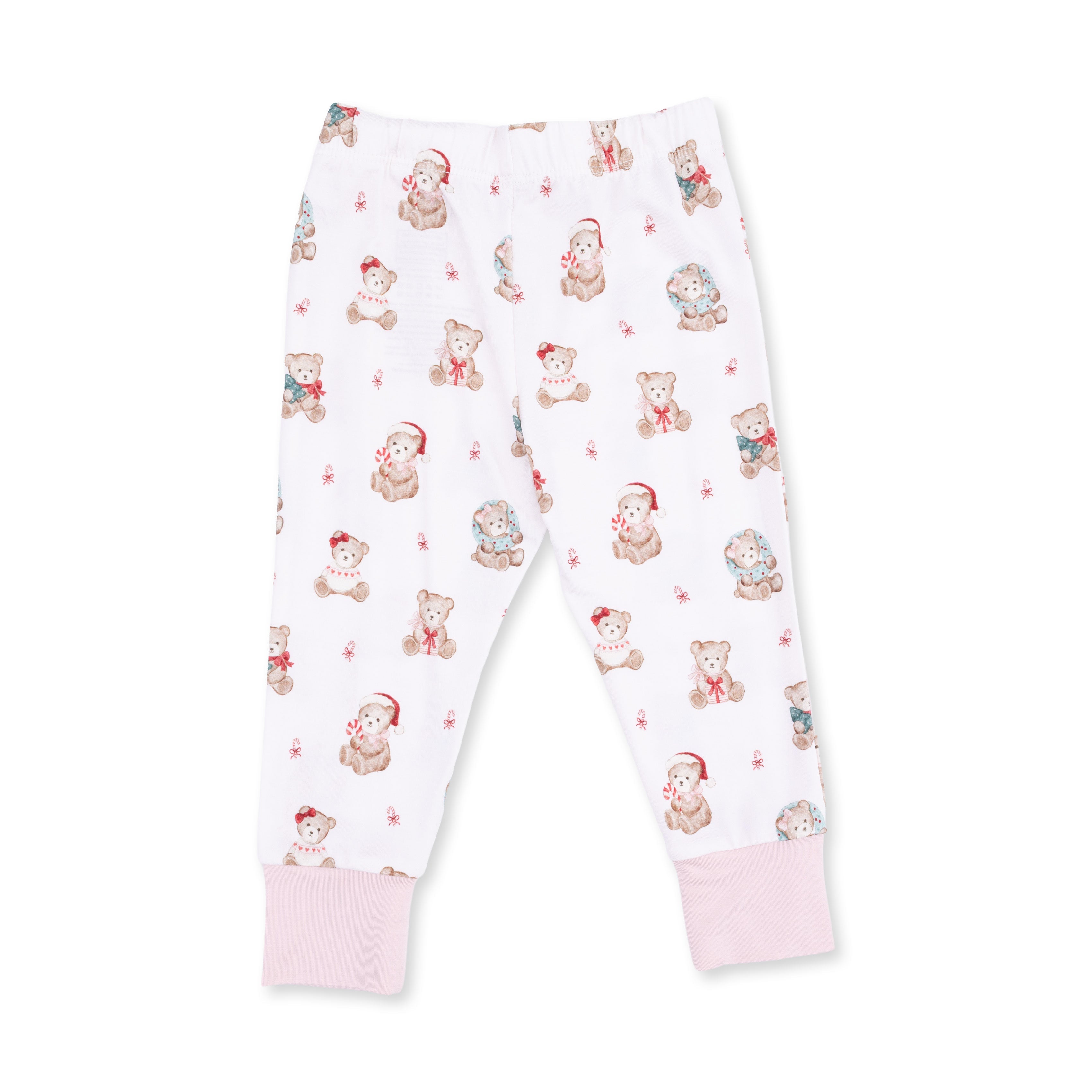 Christmas Teddy Bears Pink - Long Sleeve Loungewear Set