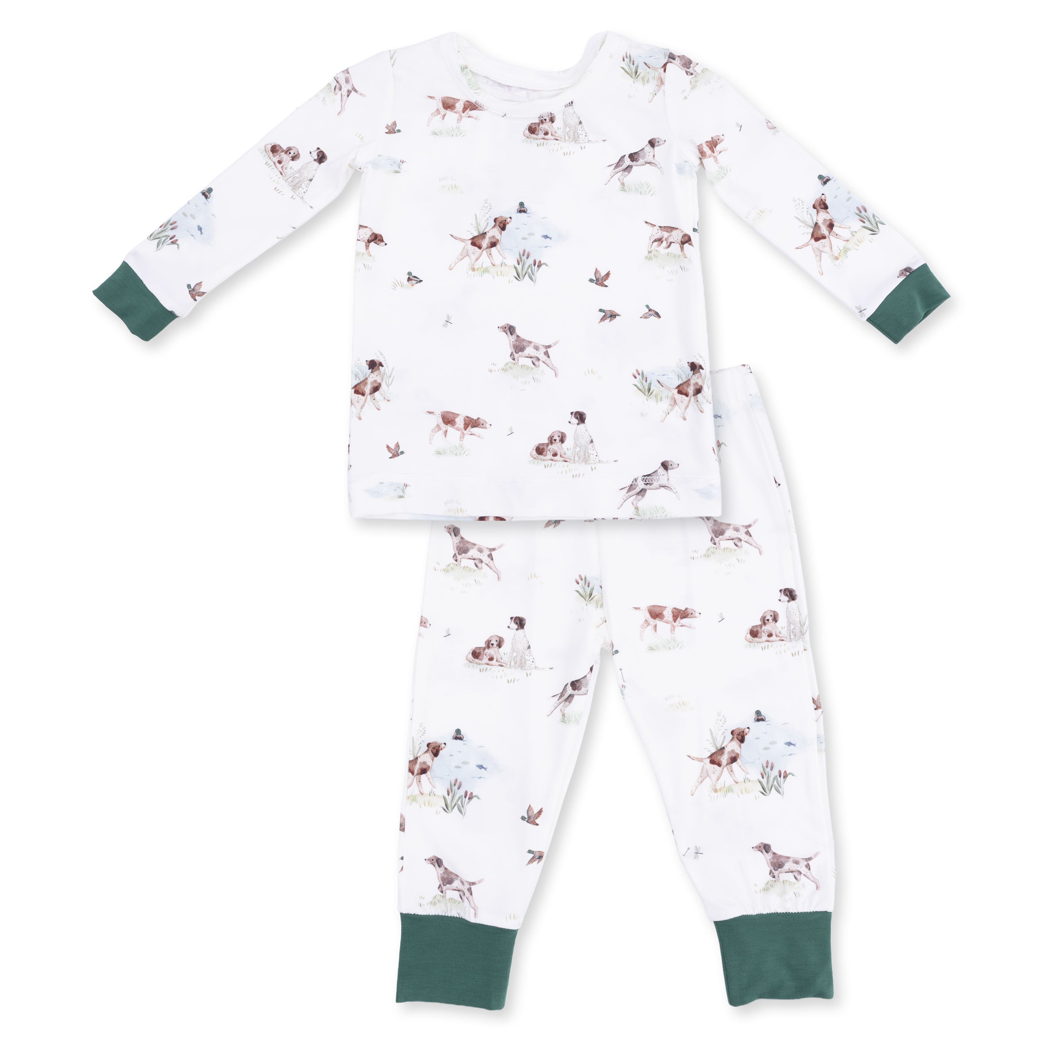 Pointer Pups And Duck Buddies - Long Sleeve Loungewear Set