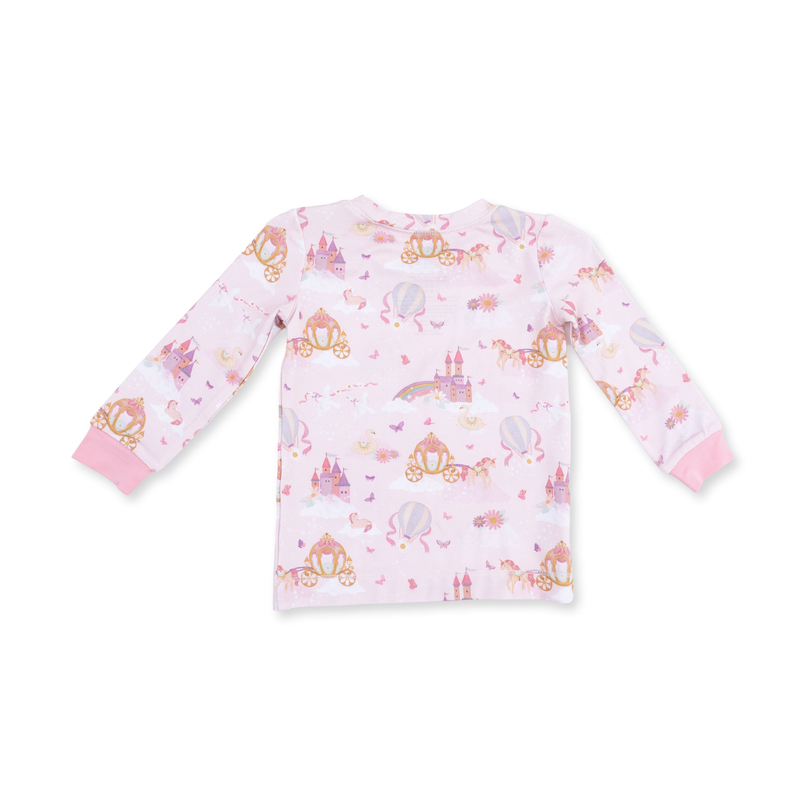 Princess Unicorns And Castle - Long Sleeve Loungewear Set
