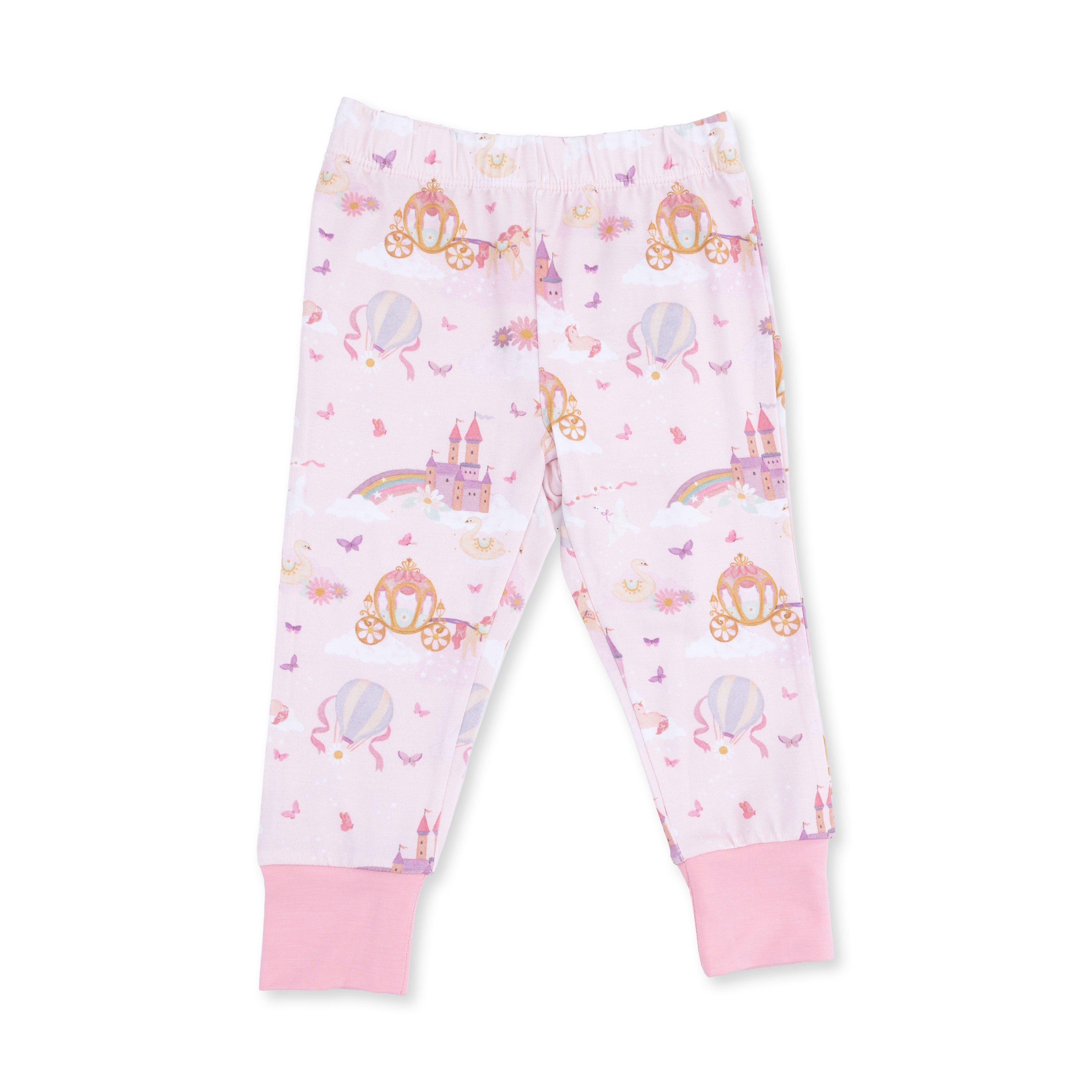 Princess Unicorns And Castle - Long Sleeve Loungewear Set
