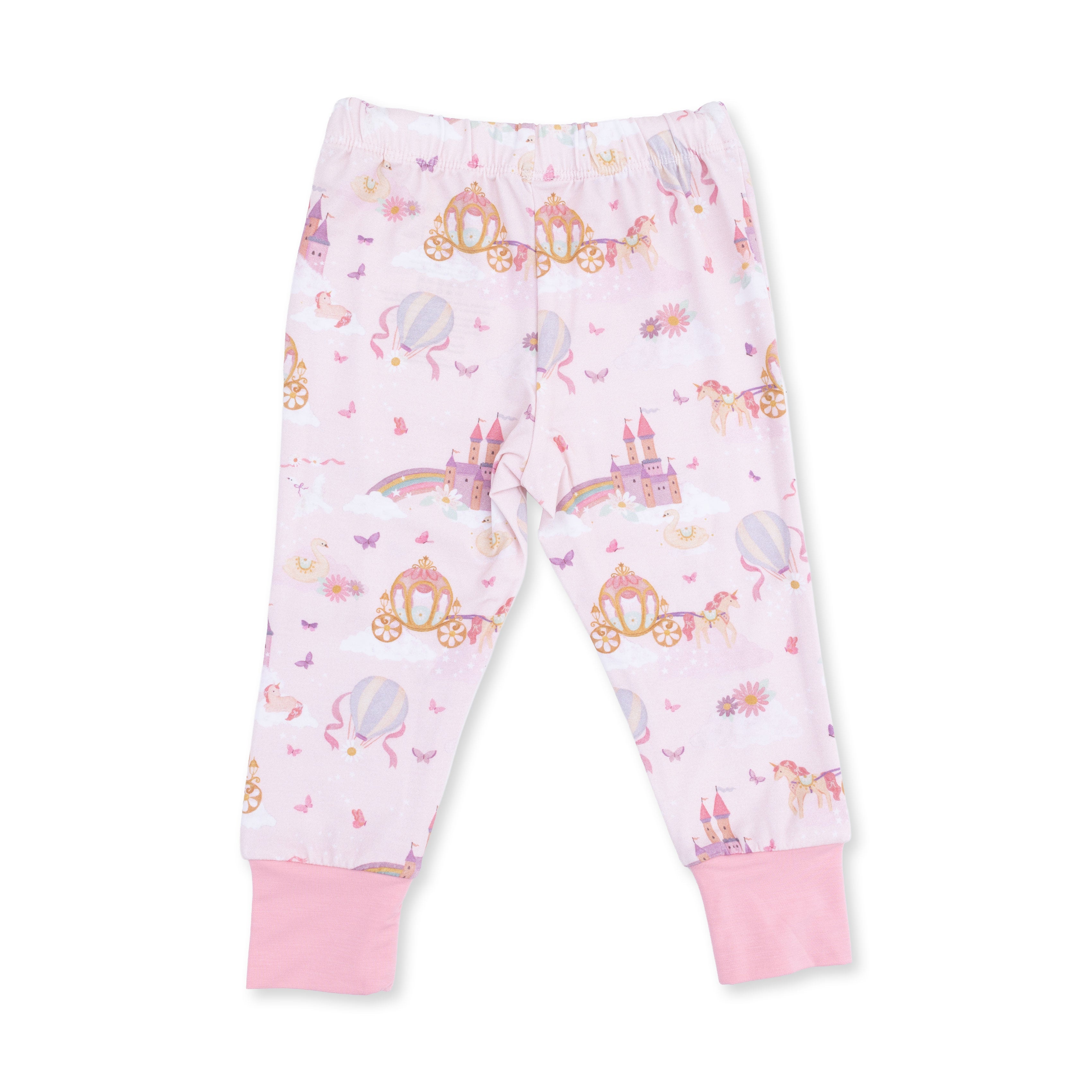 Princess Unicorns And Castle - Long Sleeve Loungewear Set