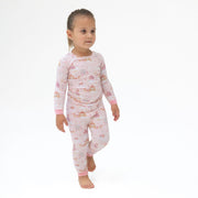 Princess Unicorns And Castle - Long Sleeve Loungewear Set