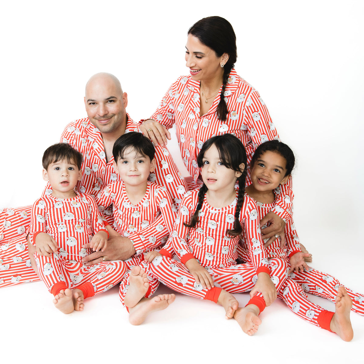 Vintage Santa Stripe - Long Sleeve Loungewear Set
