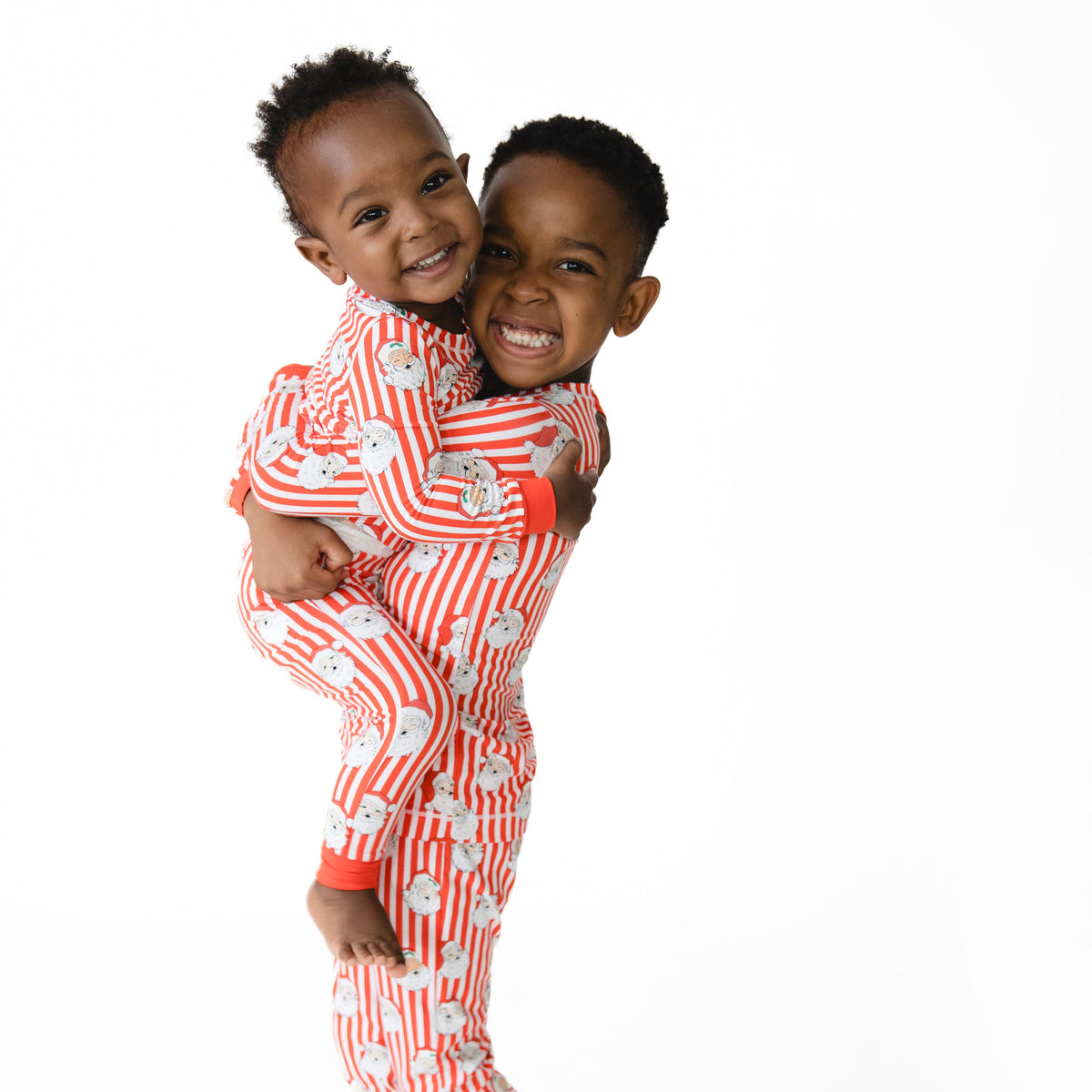 Vintage Santa Stripe - Long Sleeve Loungewear Set
