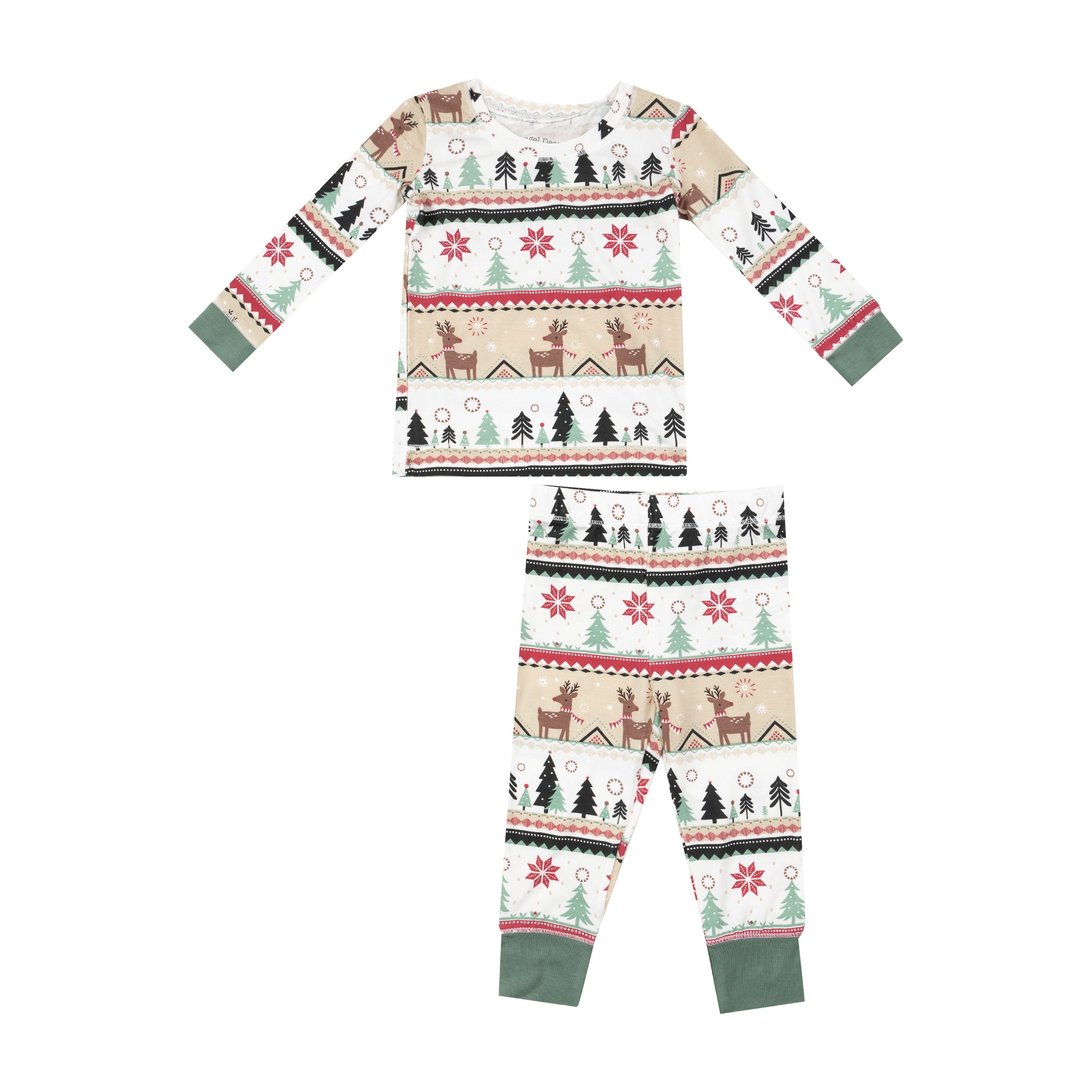 L/s Loungewear Set - Reindeer Fair Isle