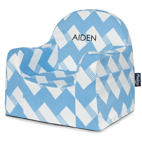 Little Reader Chair - Chevron Blue