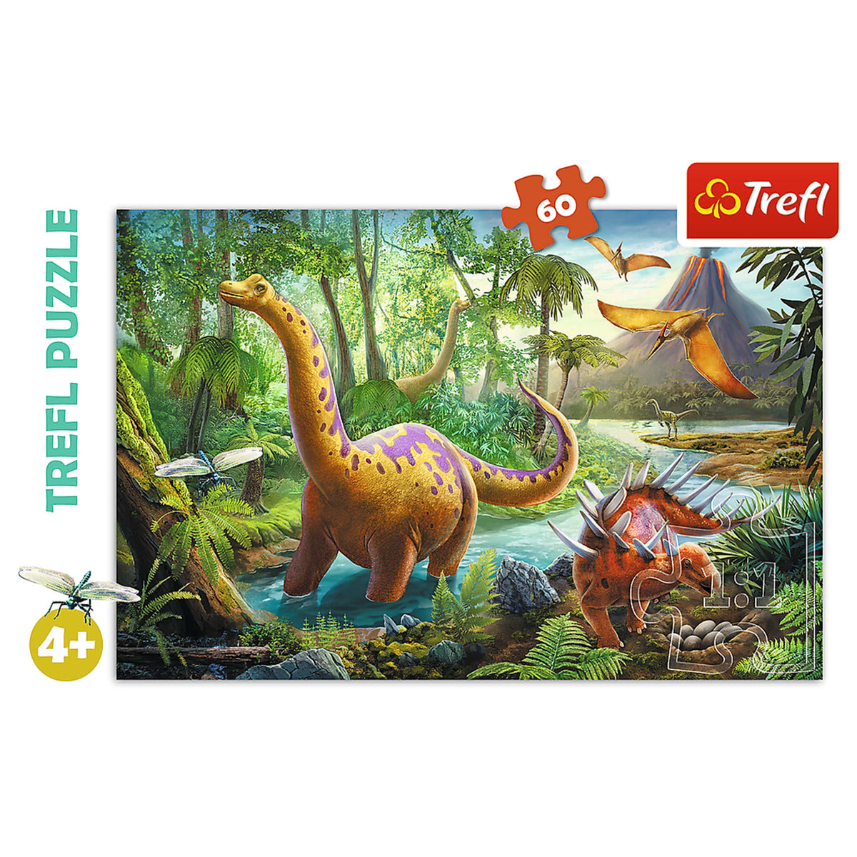 Preschool Dinosaur Migration 60 Piece Puzzle