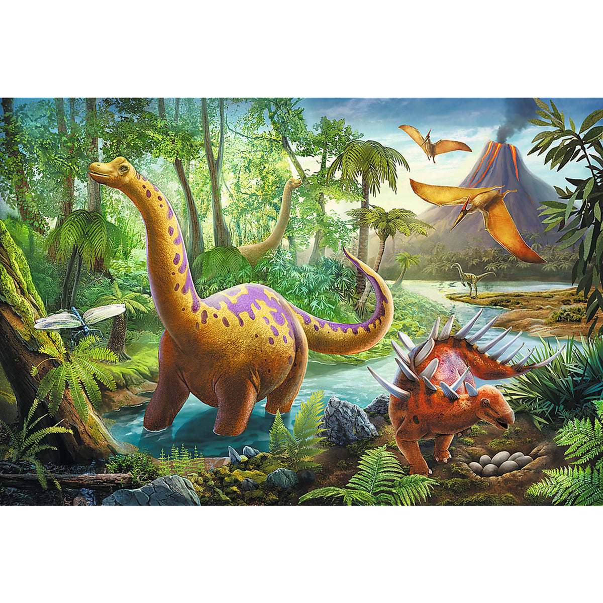 Preschool Dinosaur Migration 60 Piece Puzzle