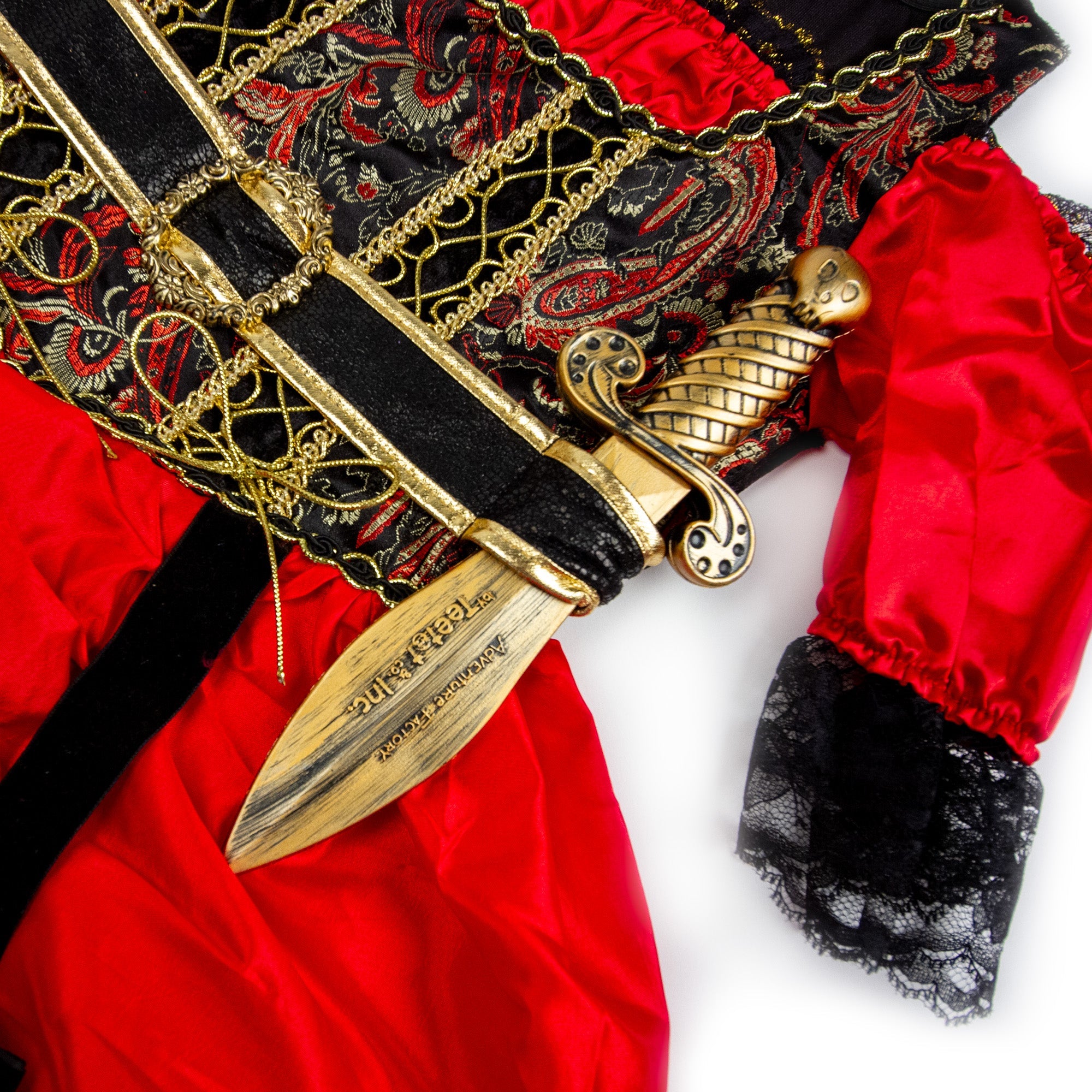 Red Pirate Princess (with Lace)