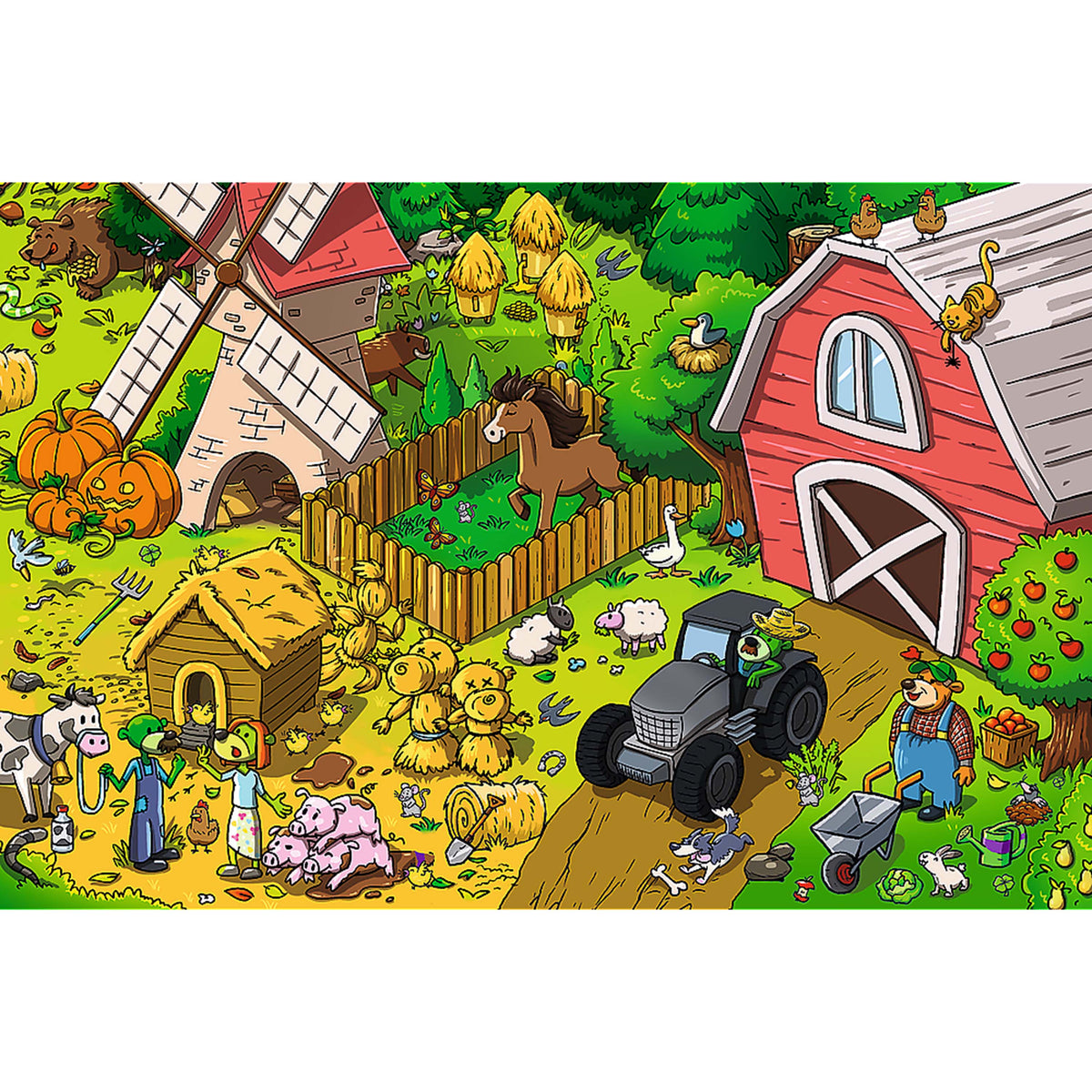 Kids ik Family - iks On The Farm 60 Piece Puzzle
