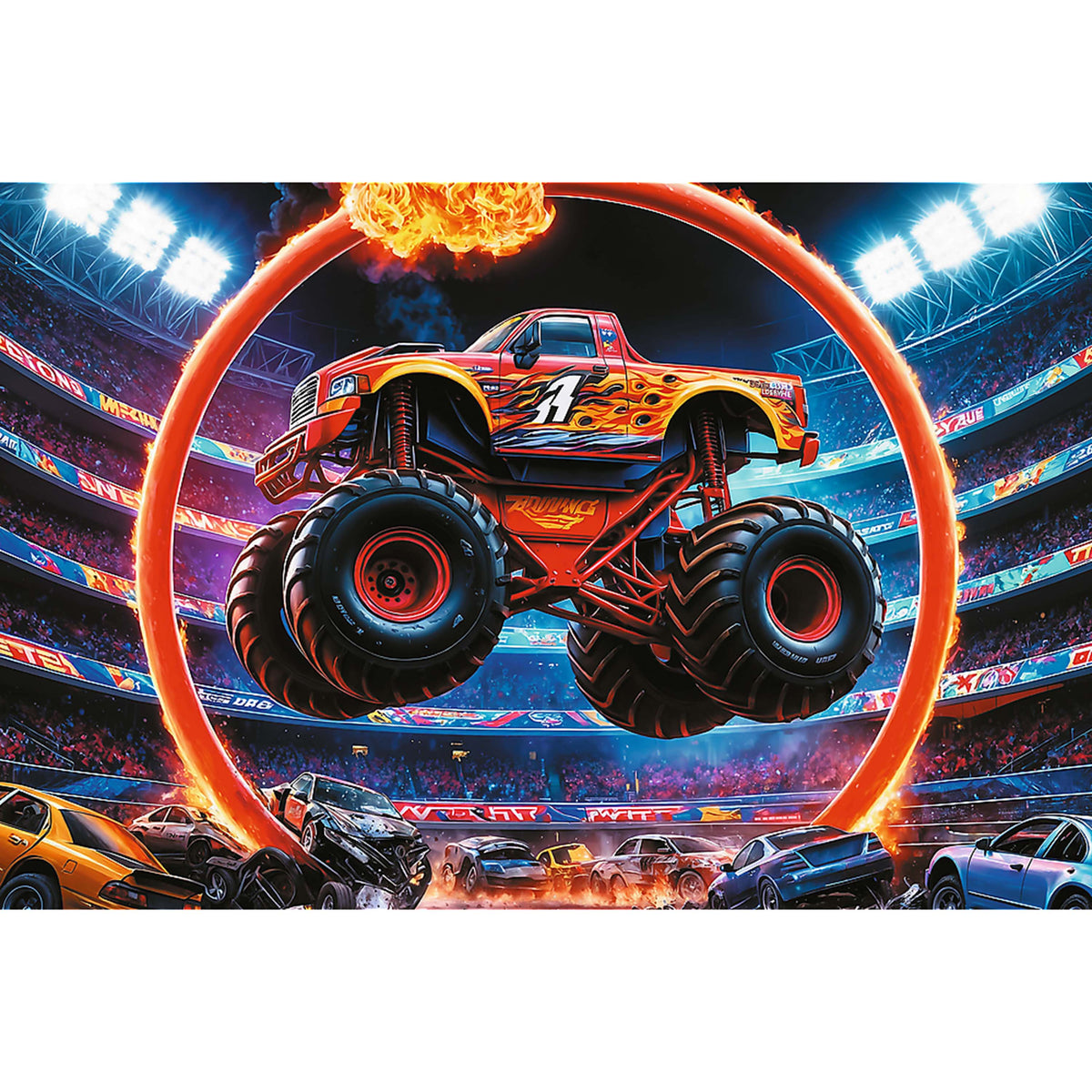 Kids Monster Truck 60 Piece Puzzle