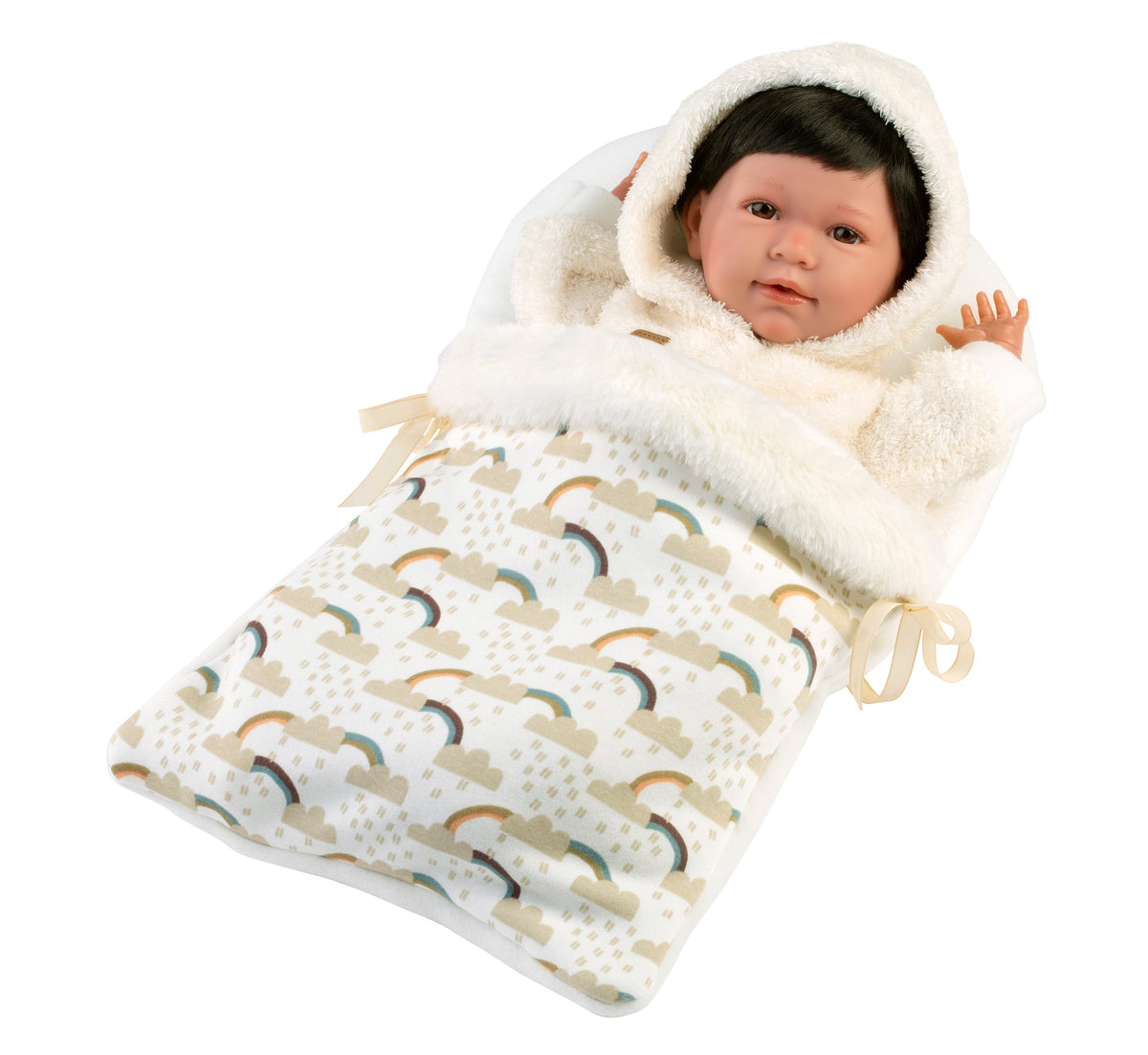 16.5" Articulated Newborn Doll Alejandro with Cushion