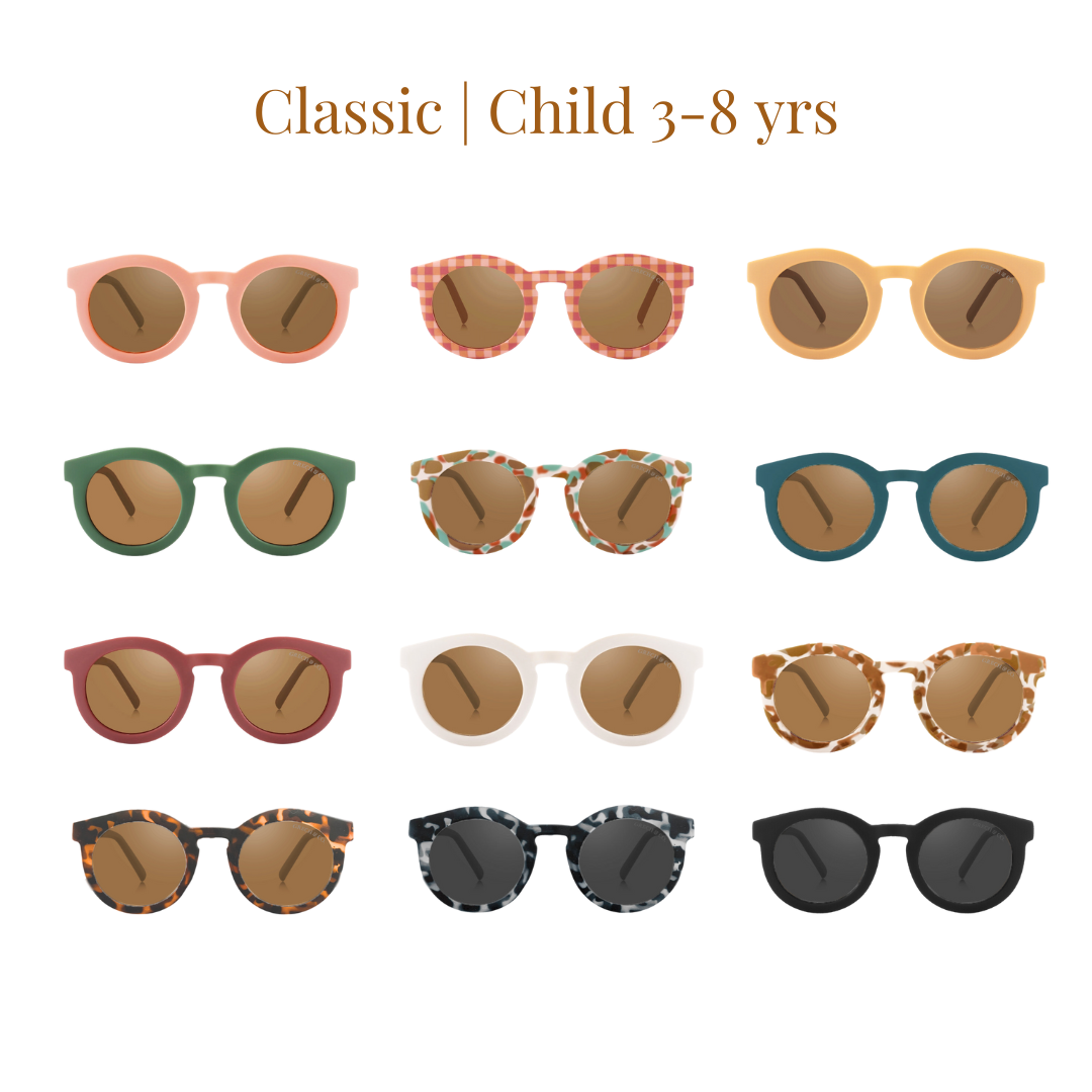 Classic | Sustainable Sunglasses | Plant-based Bendable Polarized - Child | 3-8 Y | Sunset