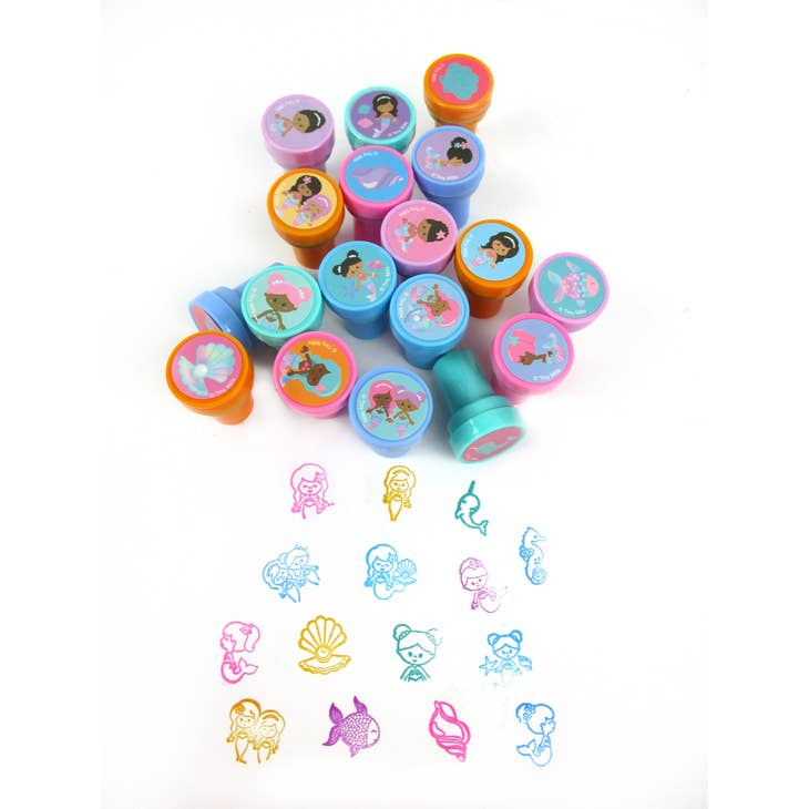 Easter Eggs With Rainbow Mermaid Stampers - 36 Pack