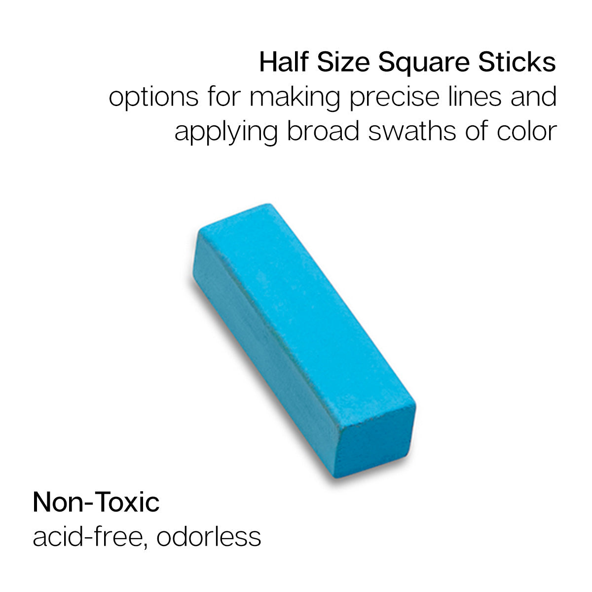 Soft Square Pastels Half Sticks 50 Pc
