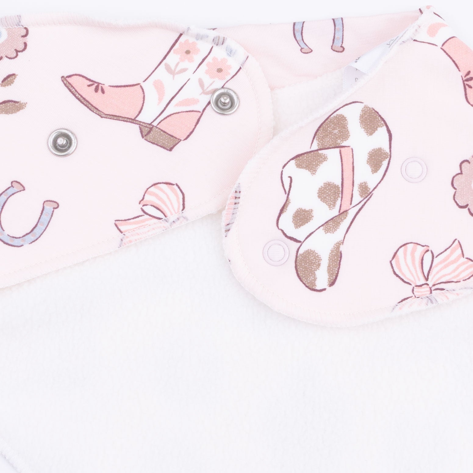 Cowgirl Boots And Bows - Bandana Bib