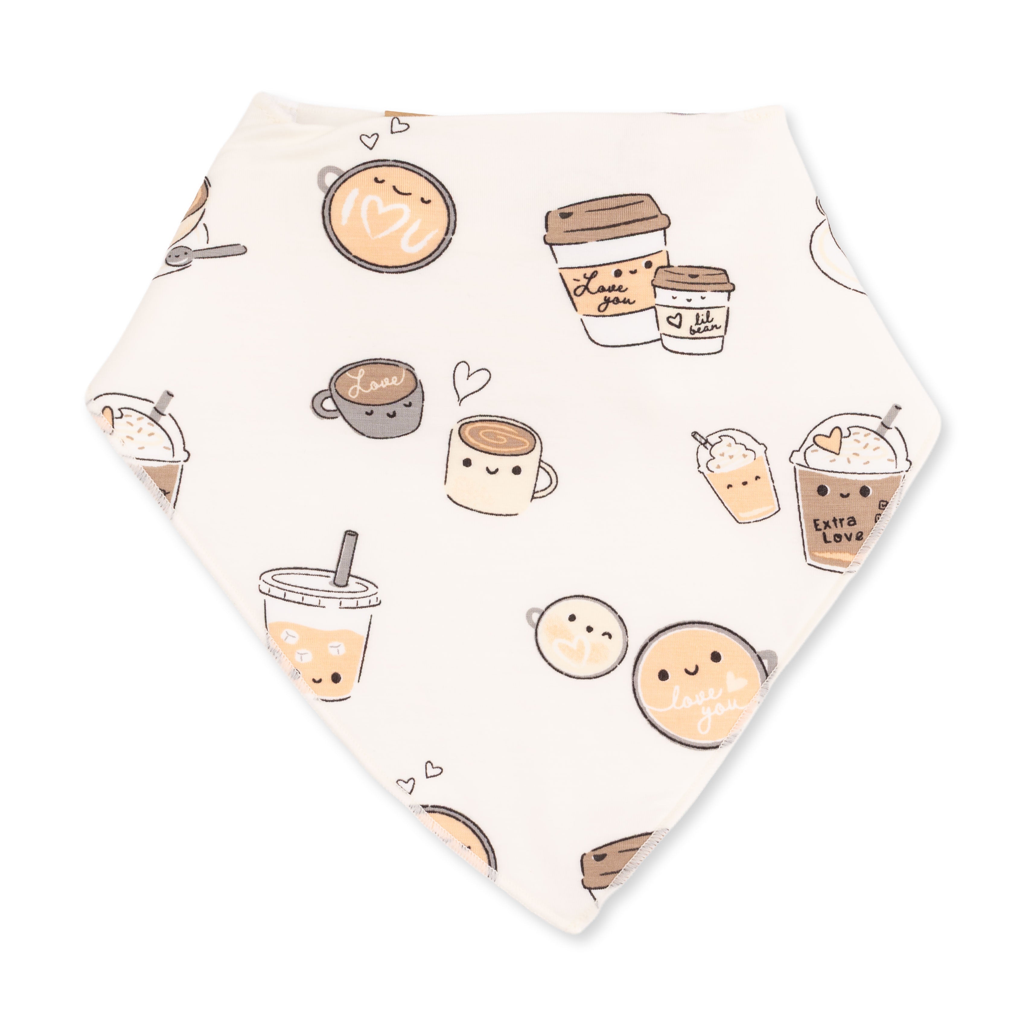 Love You A Latte - Bandana Bib