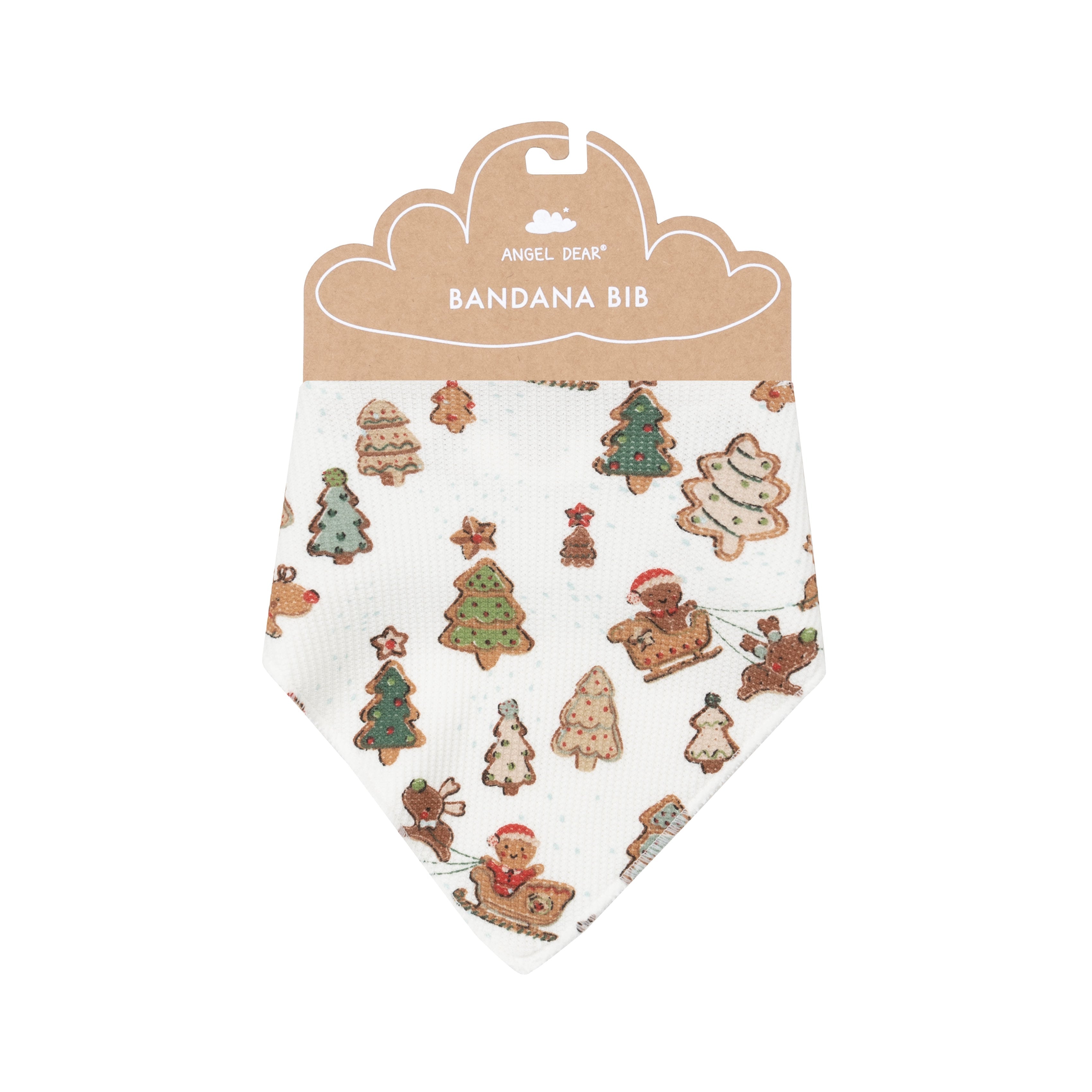 Bandana Bib - Gingerbread Sleigh Ride