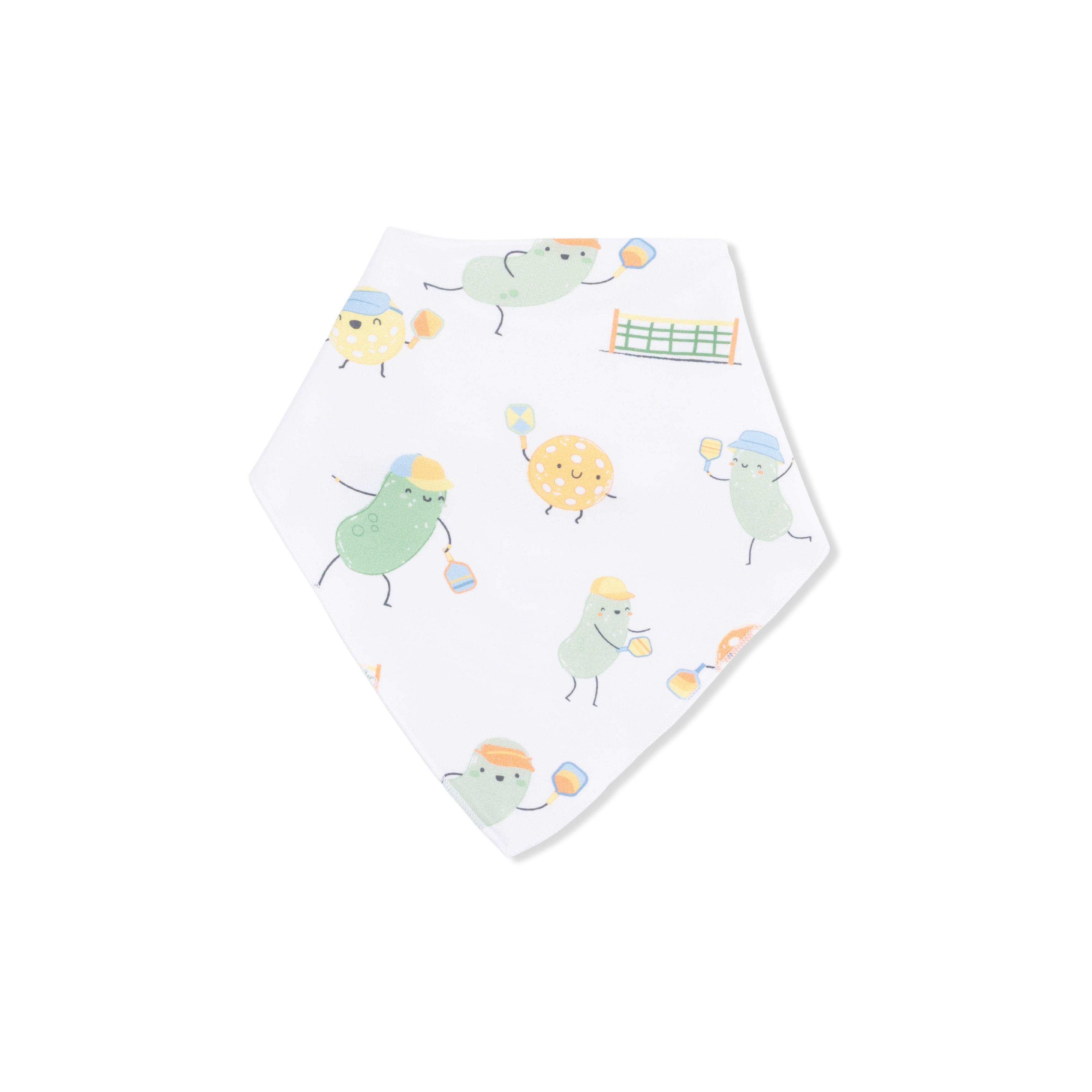 Pickles Playing Pickleball - Bandana Bib