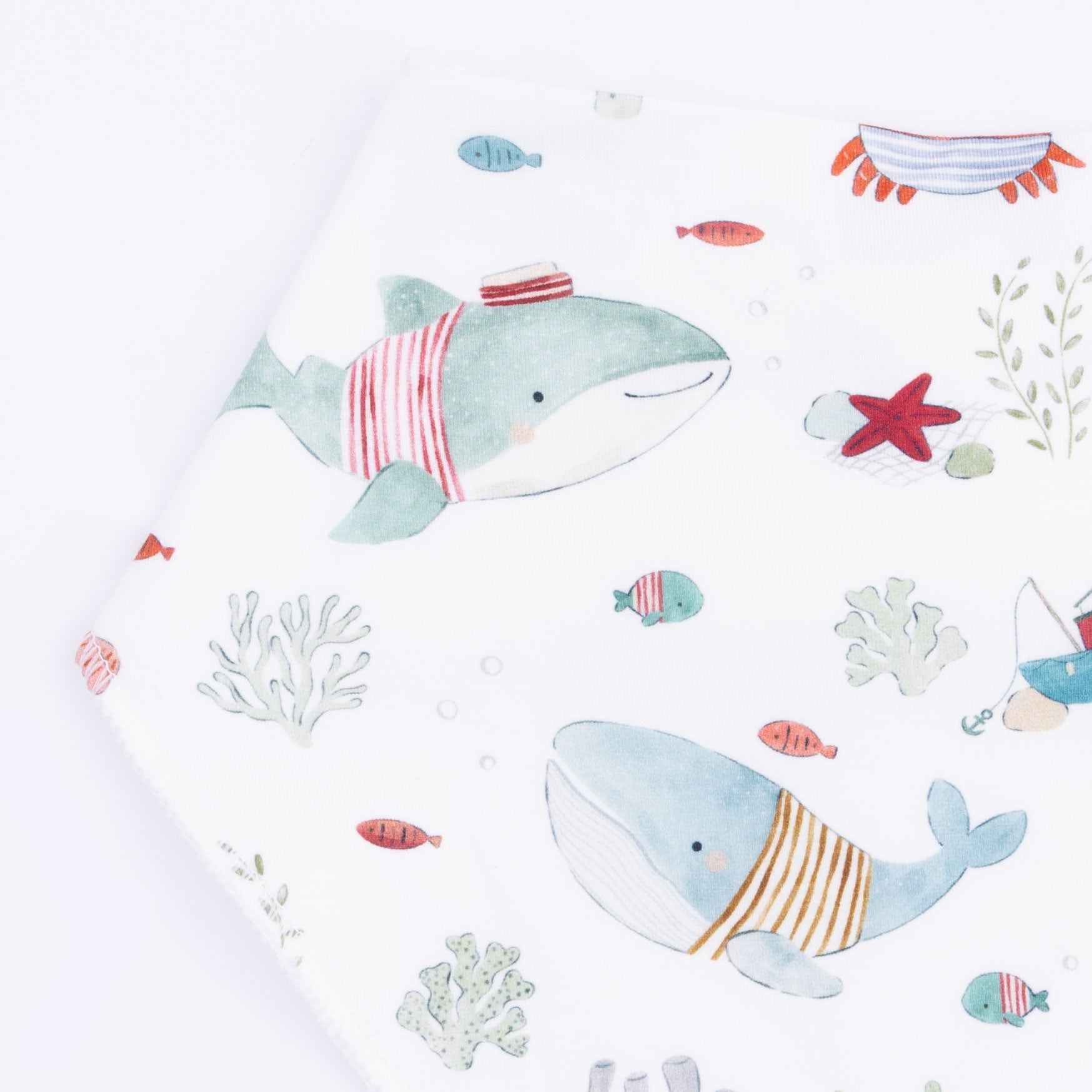 Sailor Sea Creatures - Bandana Bib