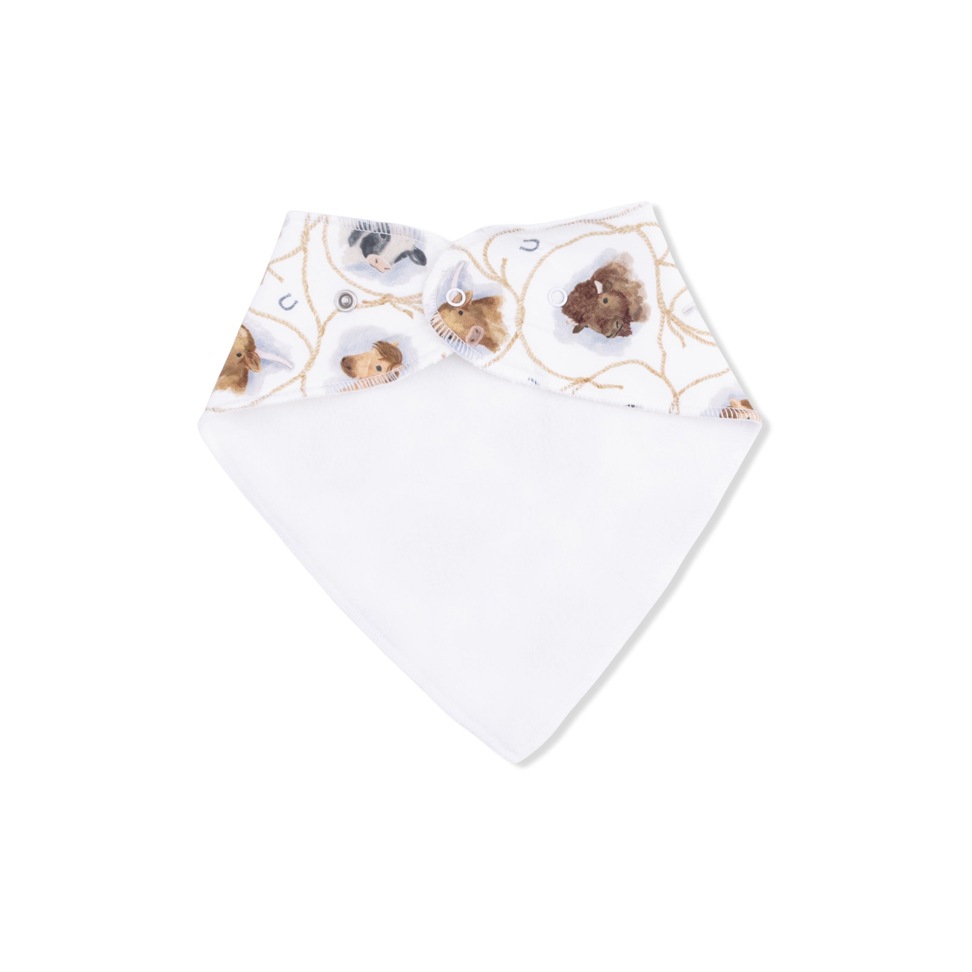 Farm Animals Rope Cameos Uni - Bandana Bib