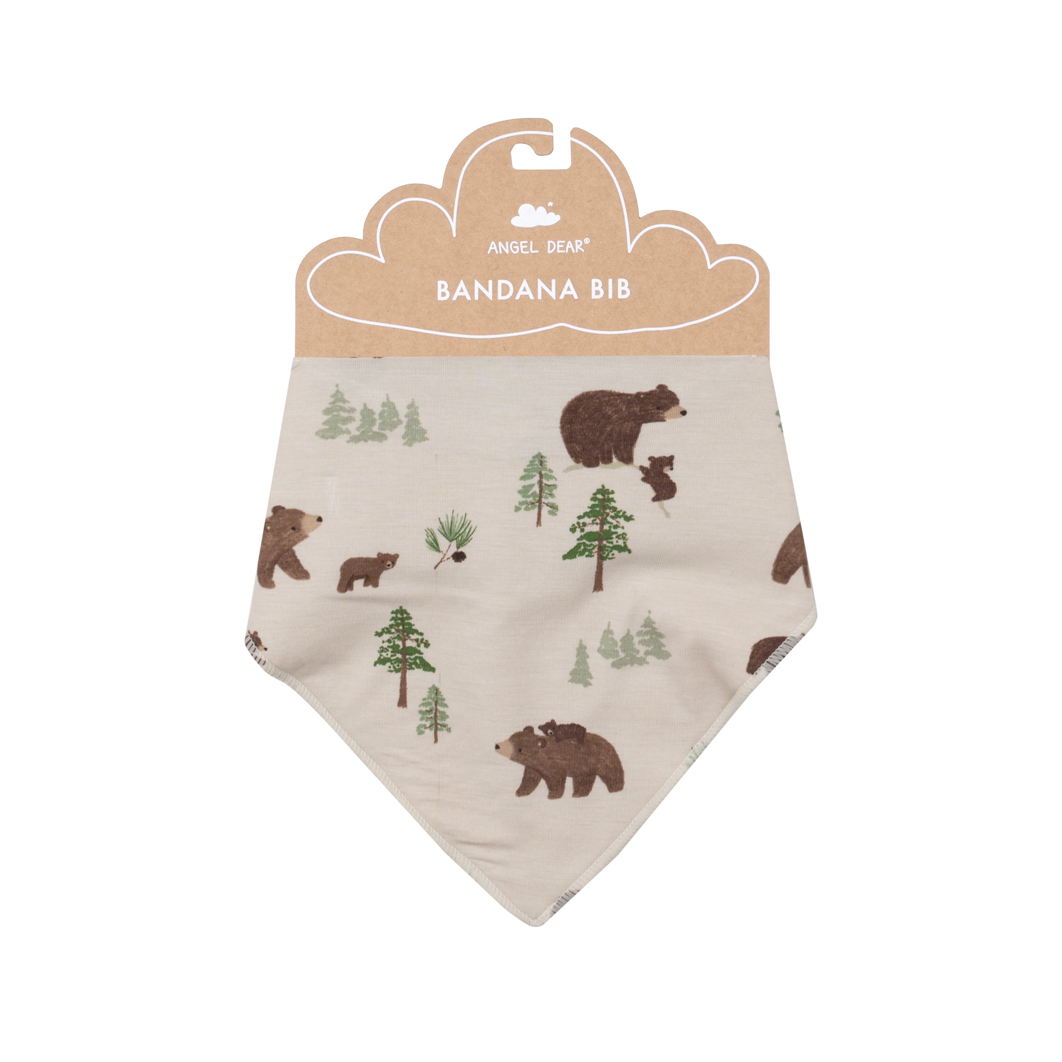 Bandana Bib - Sweet Brown Bears