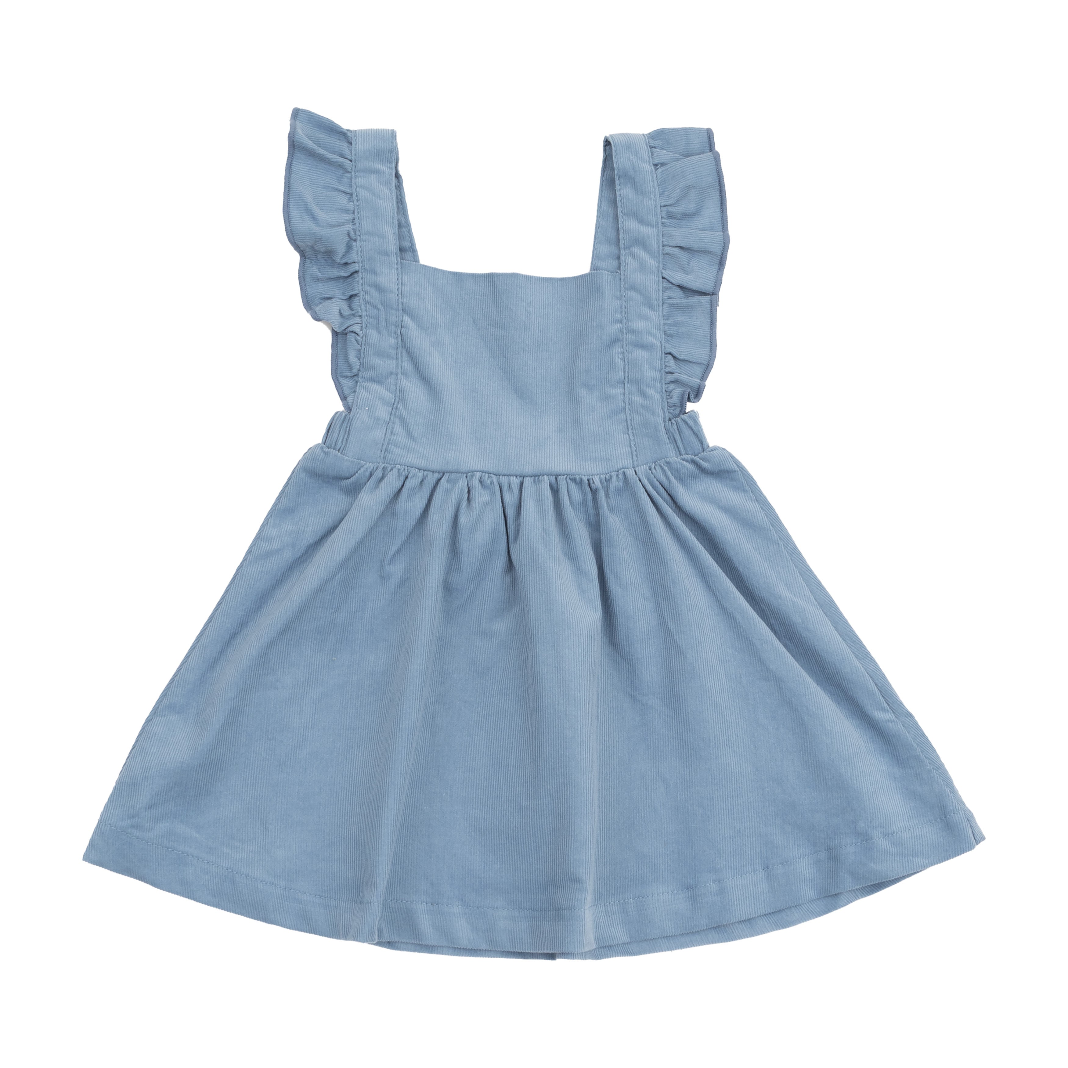 Pinafore Dress - Solid Glacier Lake