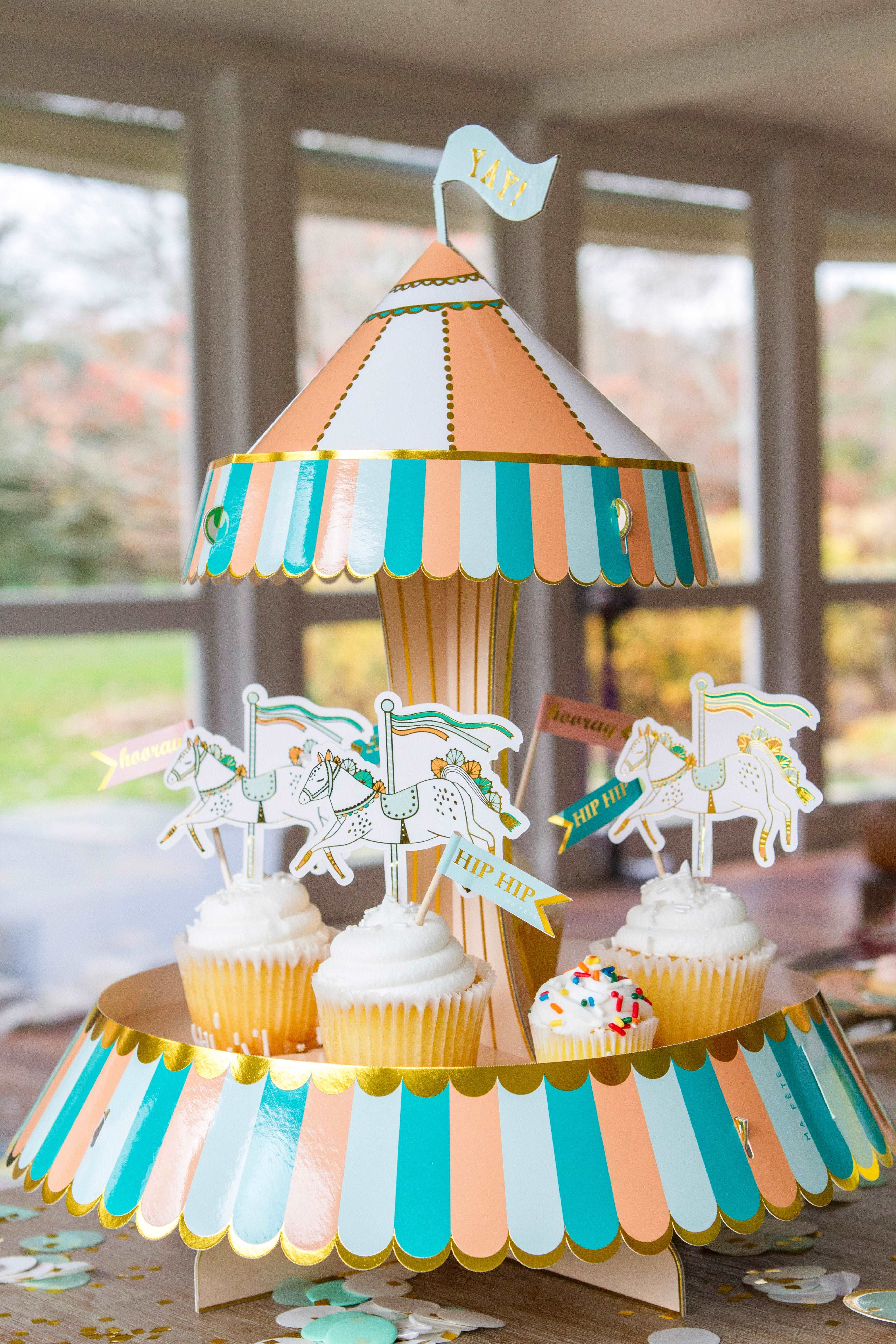 Fun Fair Carousel Cupcake Stand