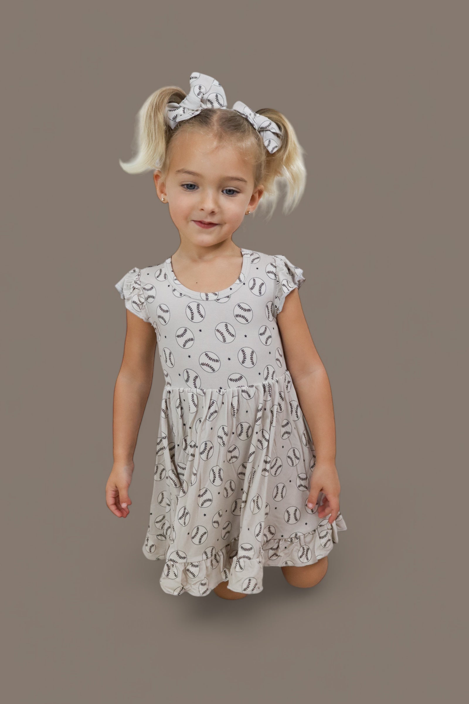 Exclusive Swing For The Stars Dream Cap Sleeve Ruffle Dress