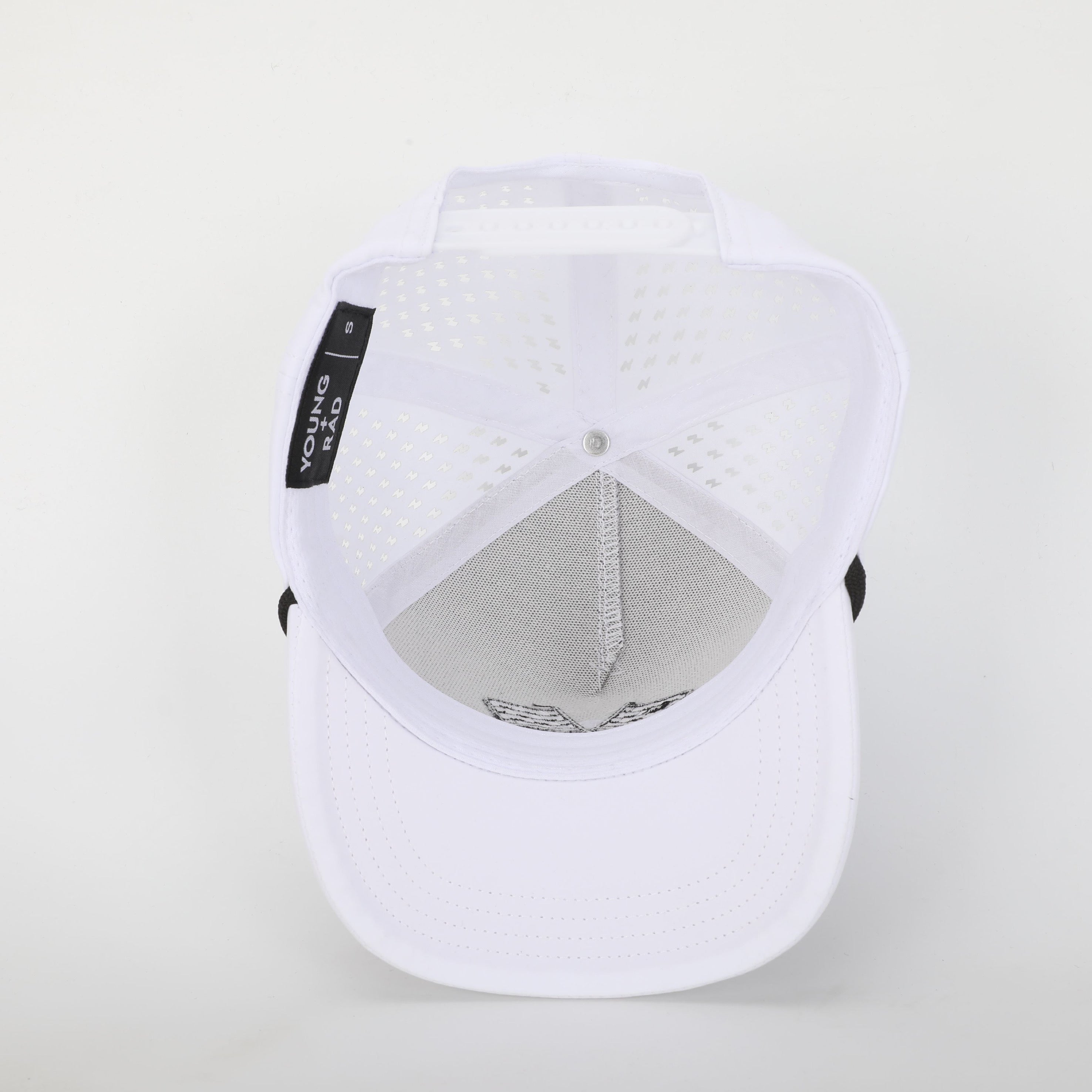 Finish Line White Adventure Snapback // Water-resistant
