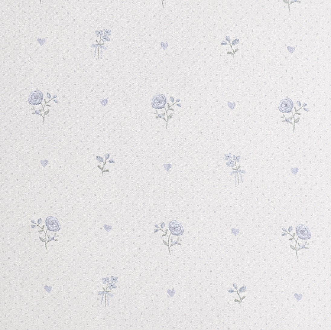 Ditsy Floral Crib Sheet - Blue