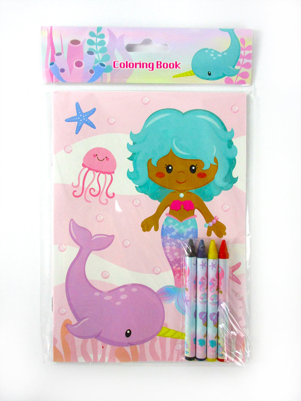 Rainbow Mermaid Coloring Books - Set Of 6 Or 12