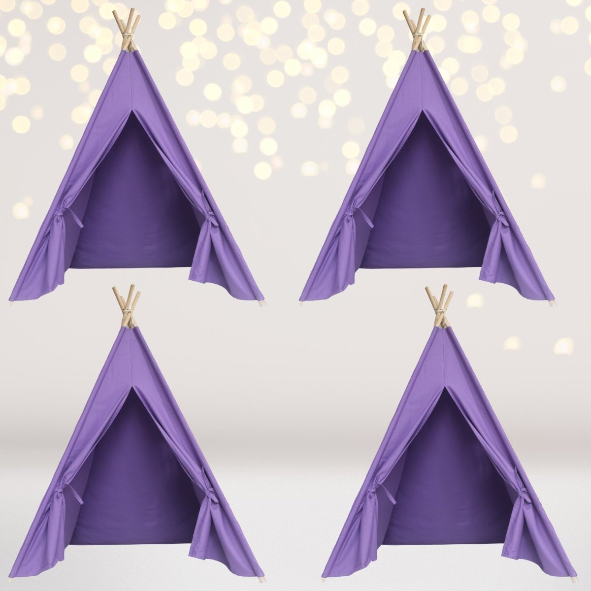 4 Pack Kids Sleepover Tents Party-luxe Kids Teepee Tent With Lights