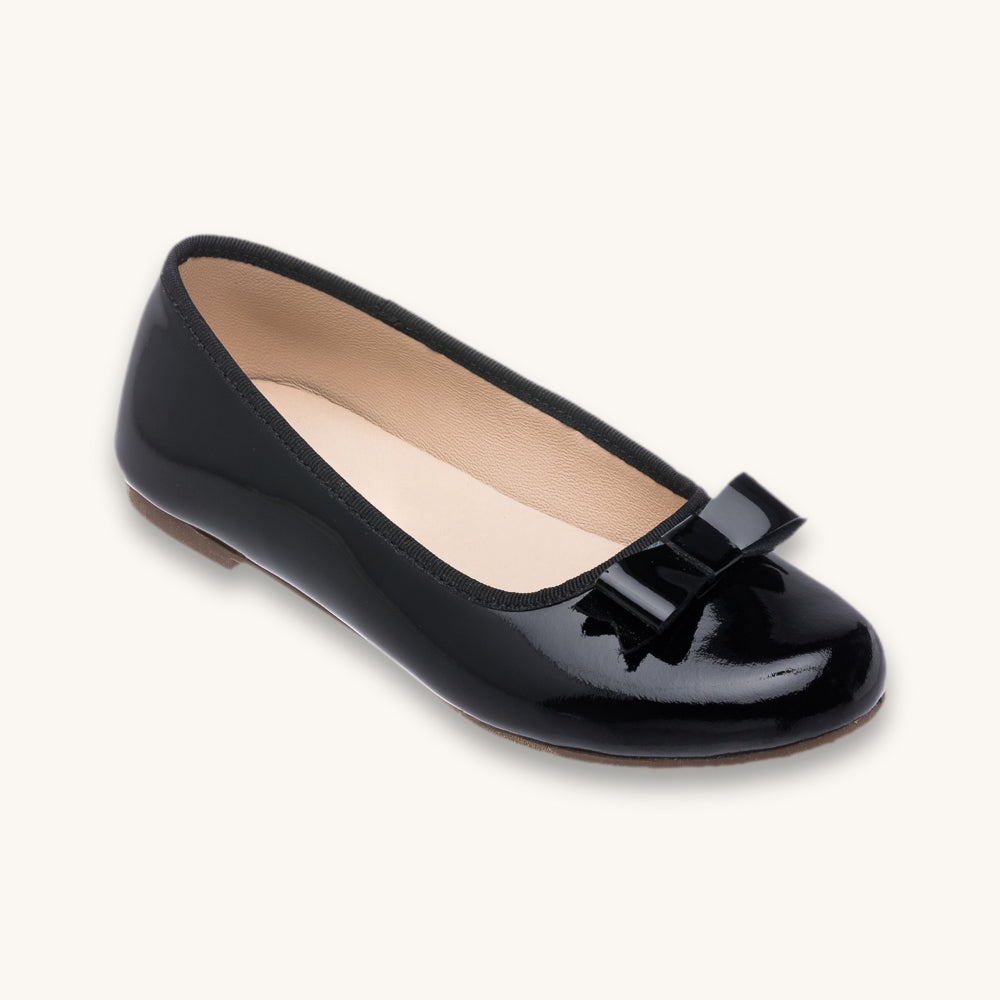 Camille Flats Ptn Black
