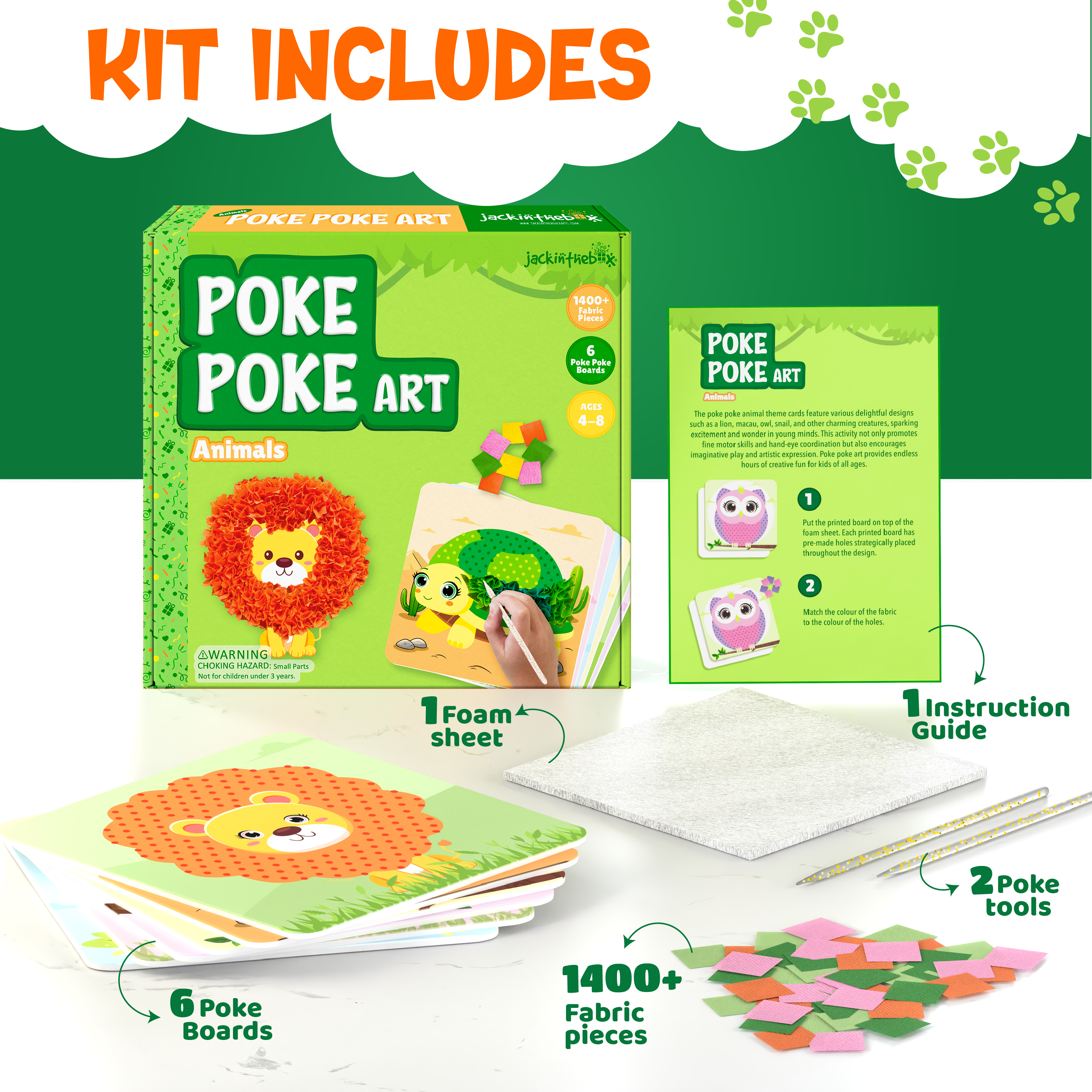 JackInTheBox Poke Poke Art - Animals