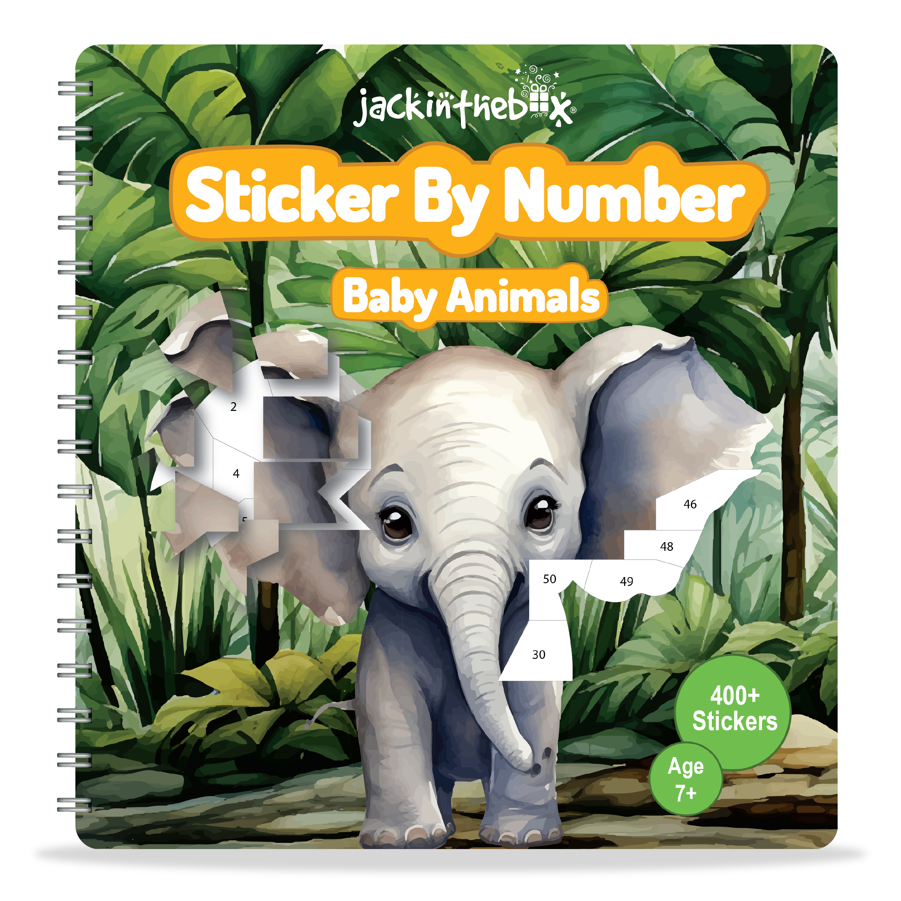 JackInTheBox Sticker By Number - Baby Animals