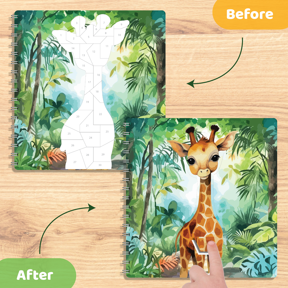 JackInTheBox Sticker By Number - Baby Animals
