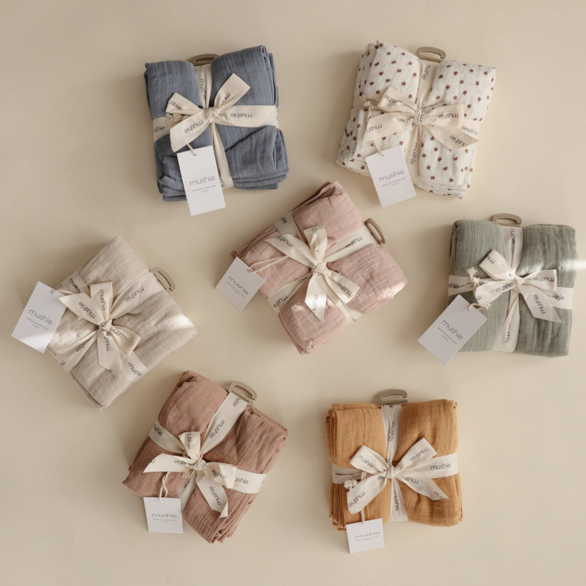 Organic Cotton Muslin Cloths 3-pack