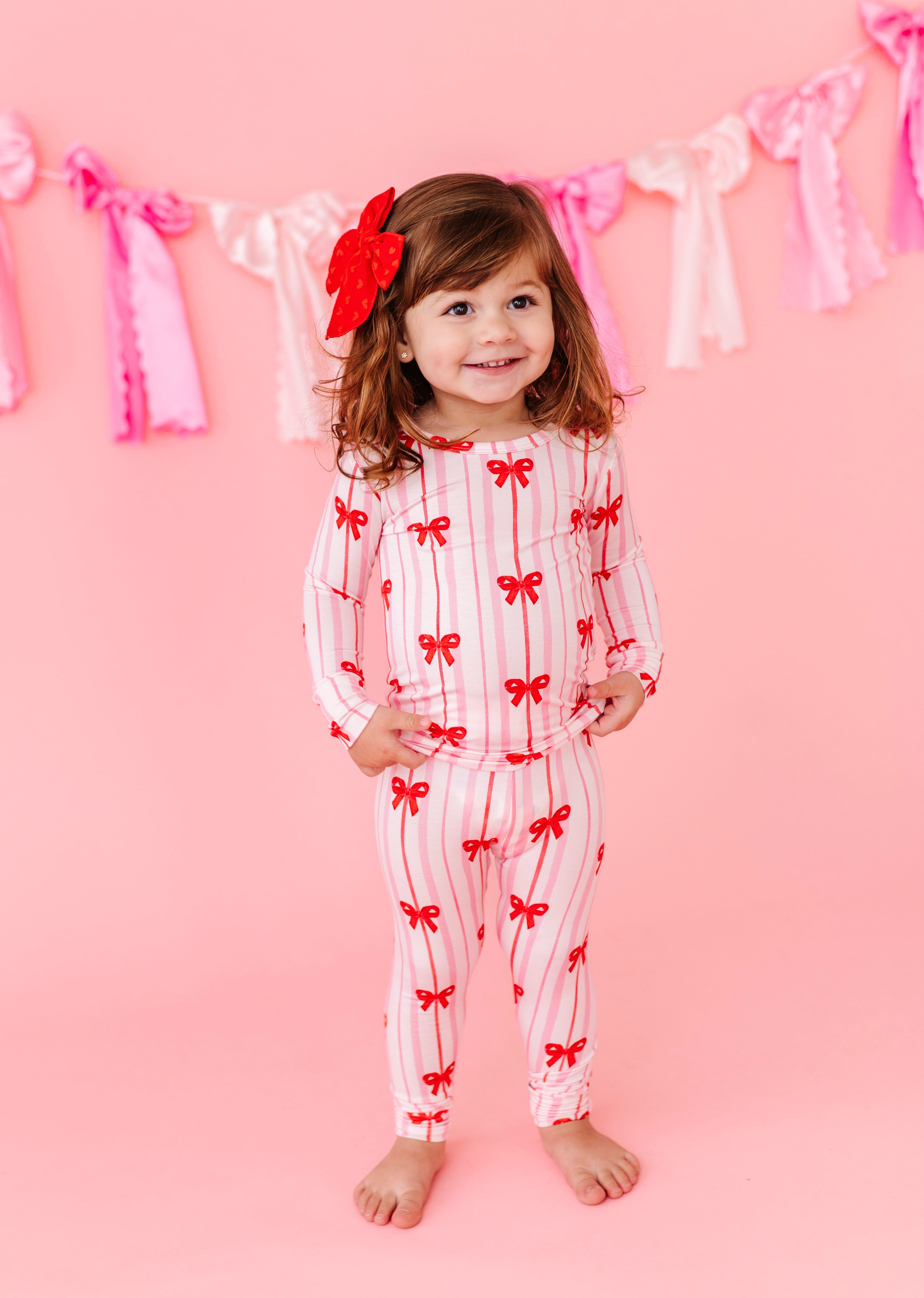 Ruby Ribbons 2-piece Pajamas