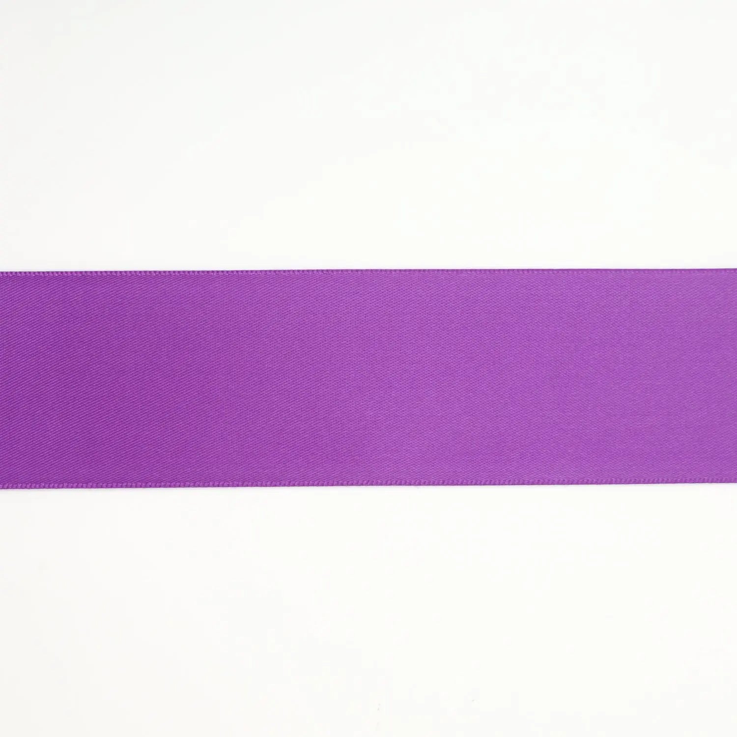 1 1/2" Double Face Satin Ribbon | Purple (465) | 50 Yard Roll