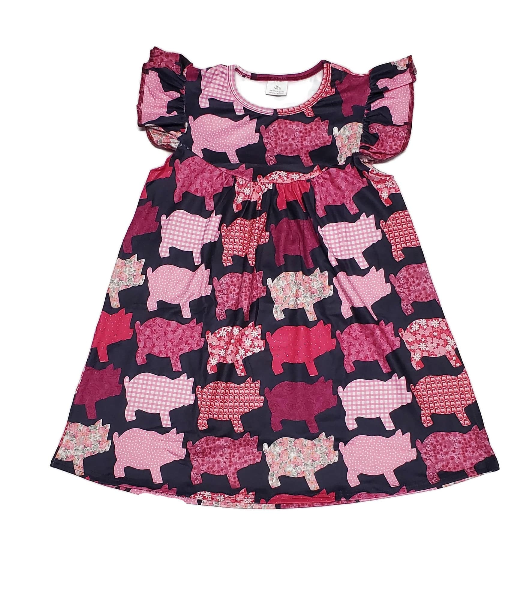 Pig Milk Silk Flutter Dress