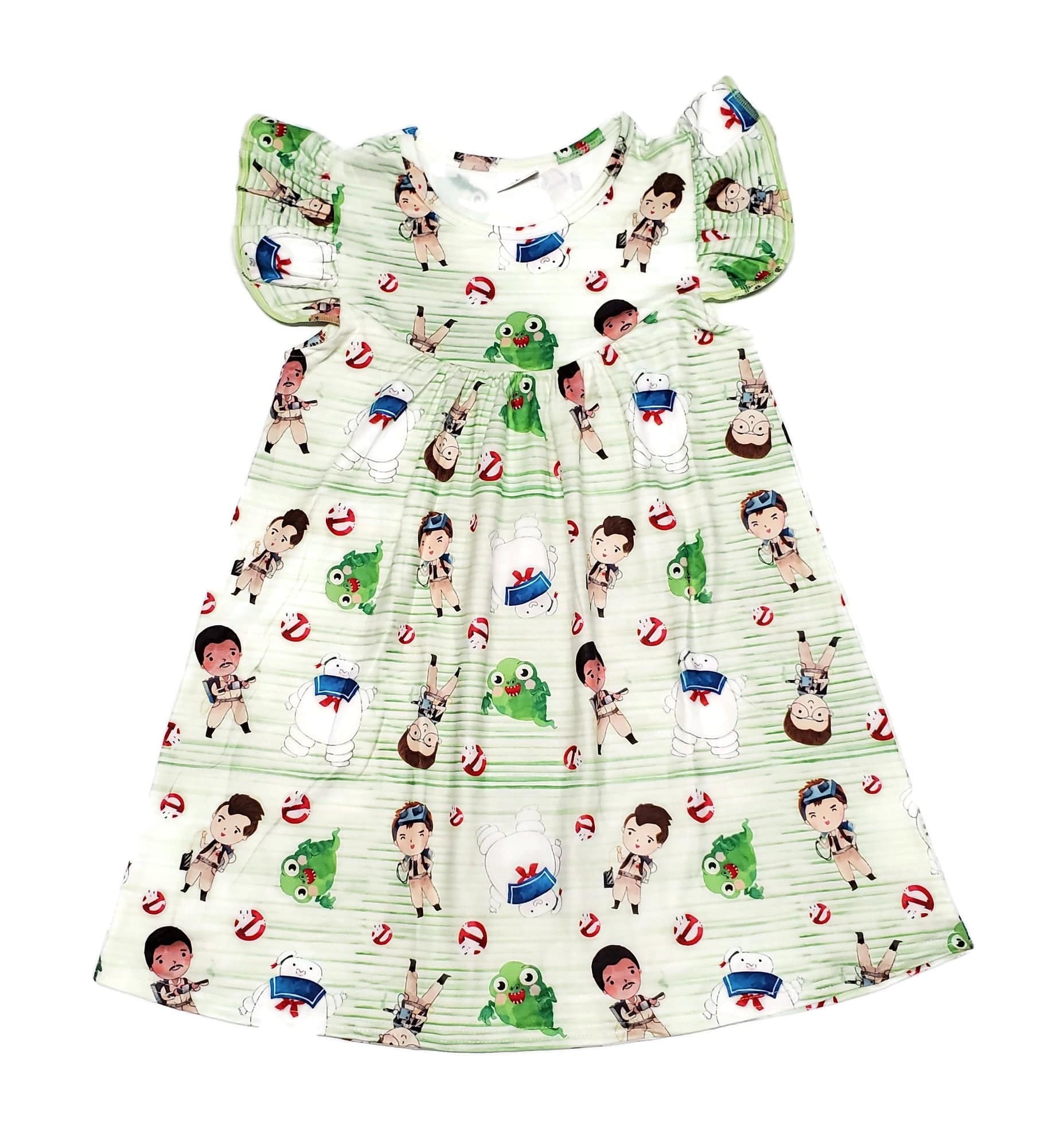 Paranormal Hunters Milk Silk Flutter Dress